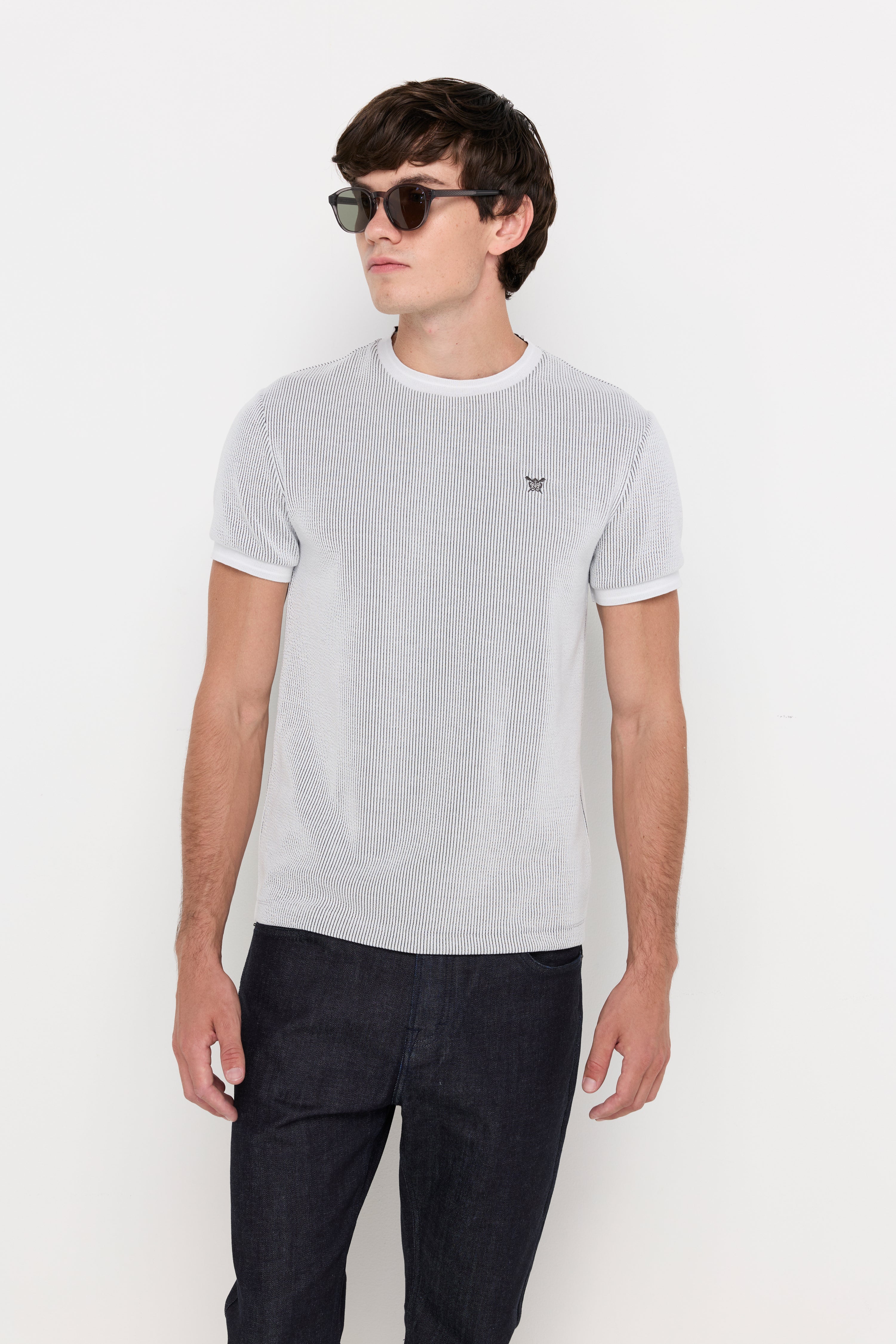 FINE TEXTURE KNIT TEE