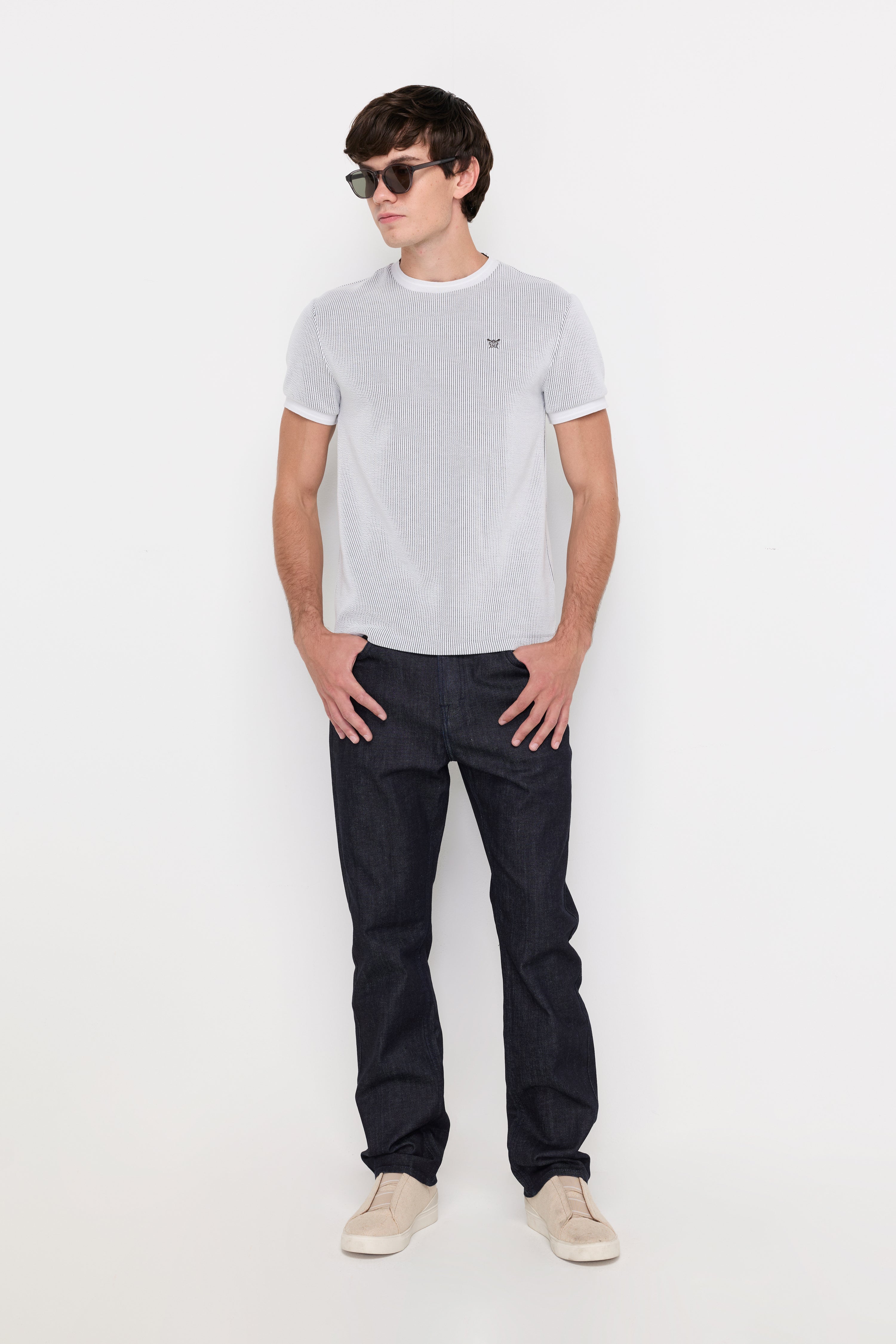 FINE TEXTURE KNIT TEE