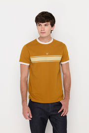 CONTRAST STRIPE KNIT TEE