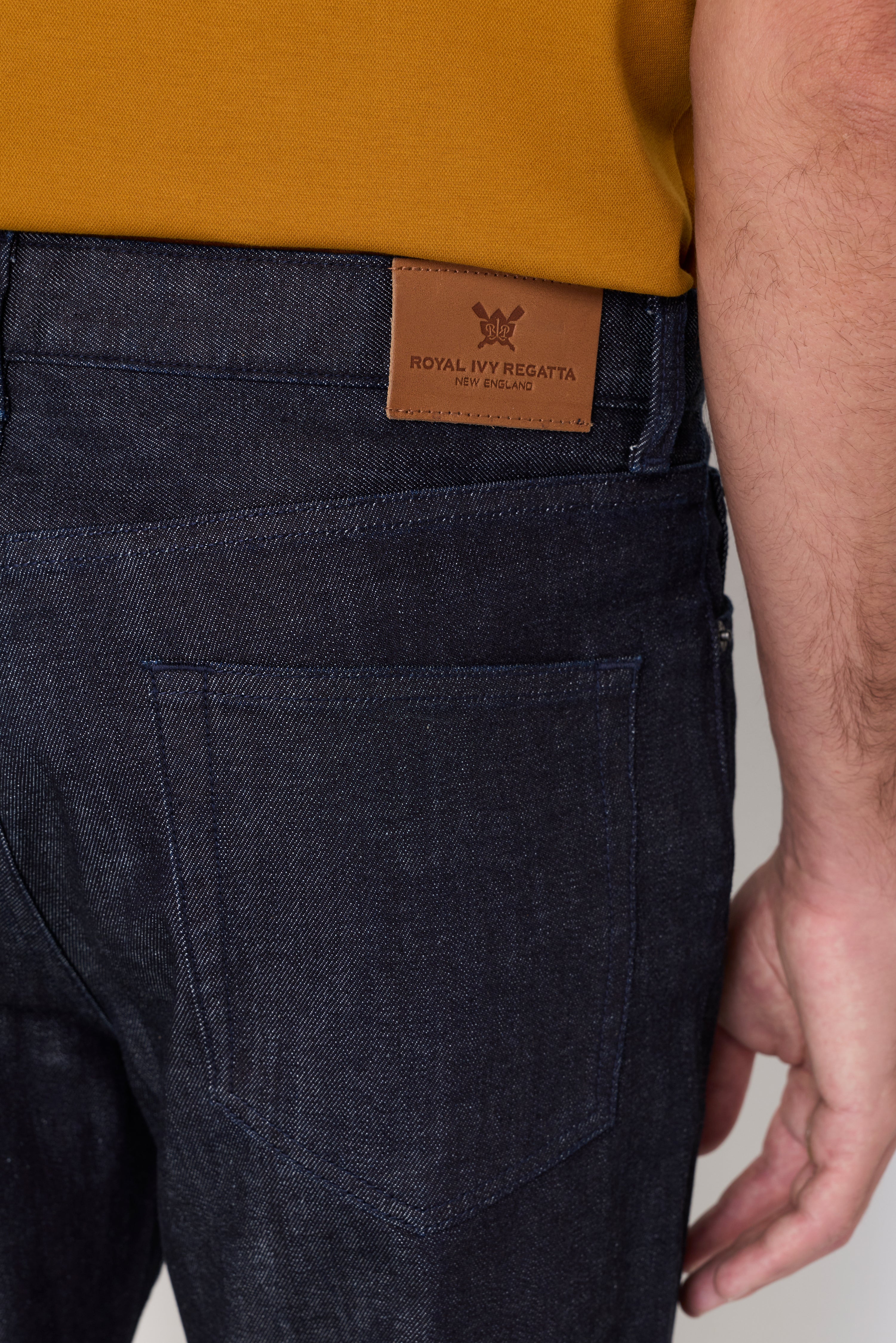TEXTURED STRAIGHT-LEG JEAN PANTS