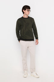 ESSENTIAL TEXTURED DRAWSTRING KNIT TROUSERS