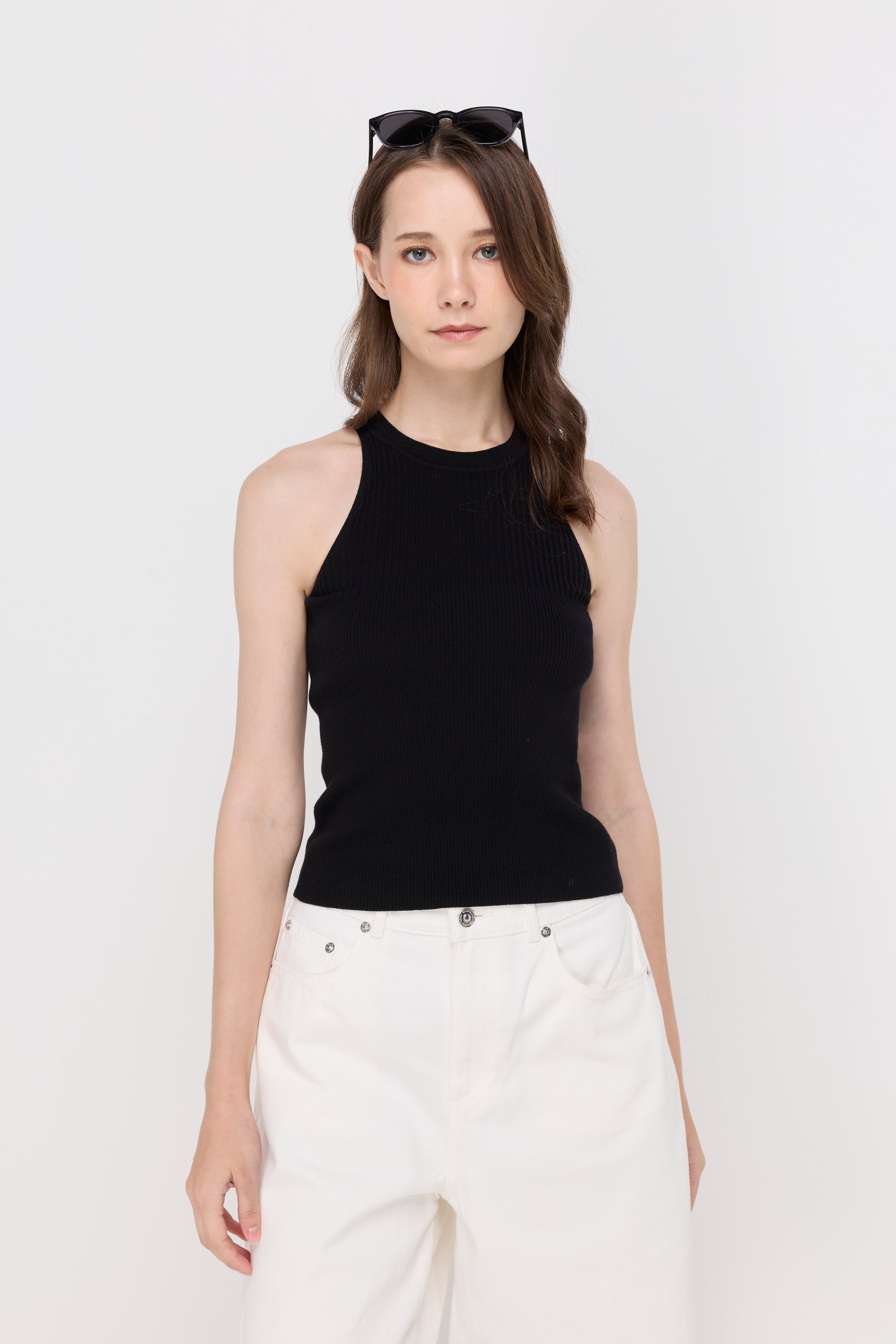 SIENNA RIBBED KNIT TANK TOP