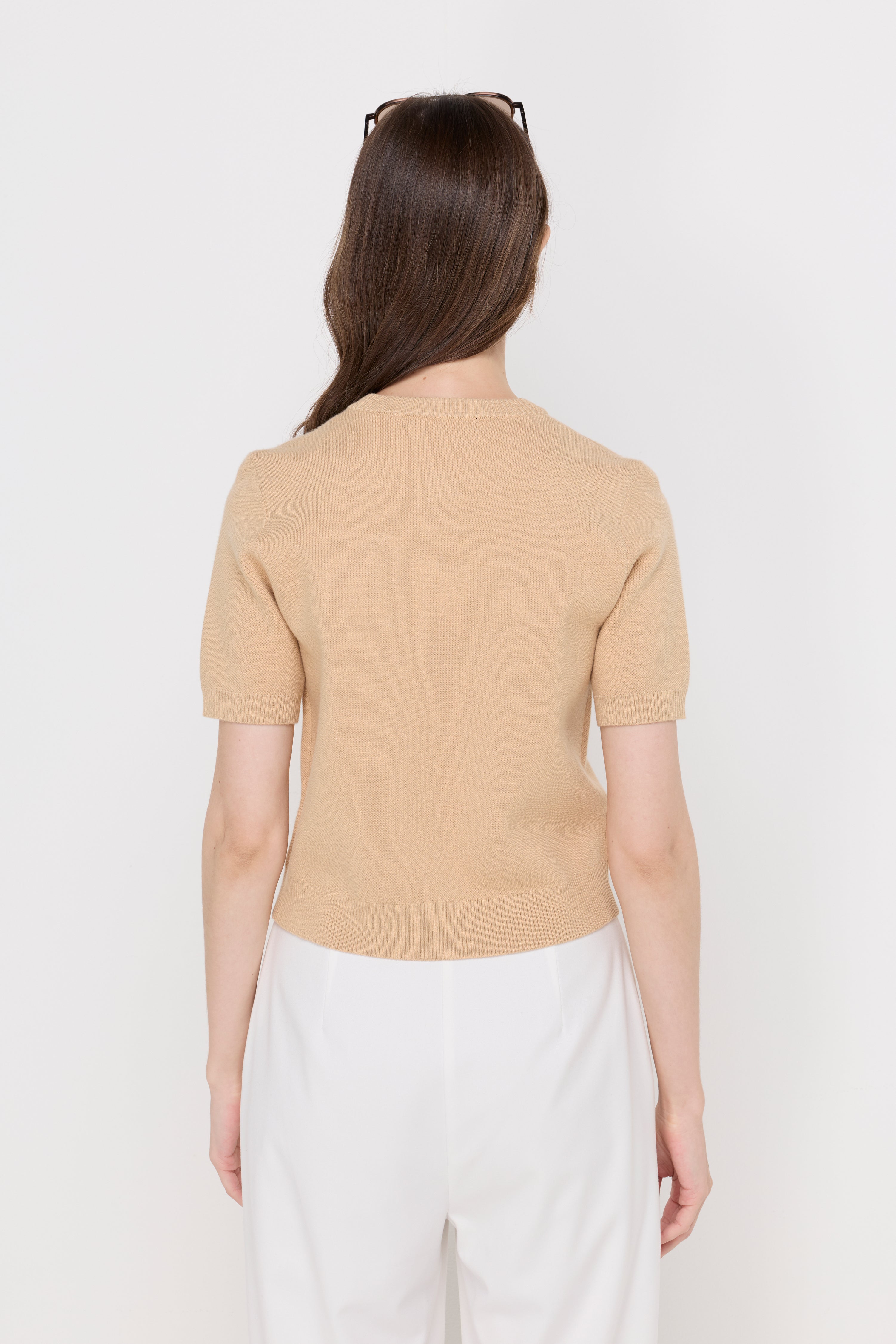 BUTTON DETAIL KNIT CARDIGAN TOP