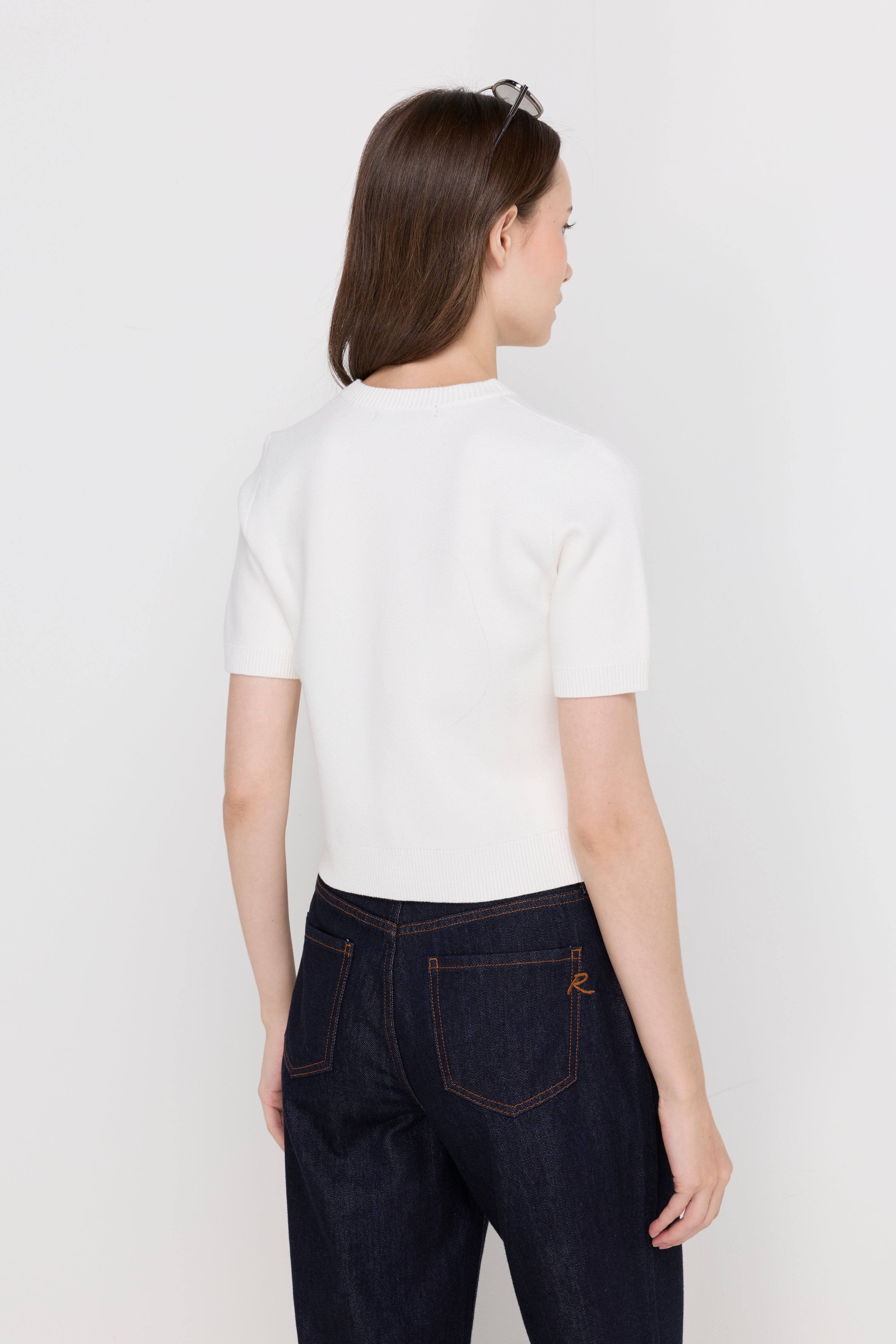 BUTTON DETAIL KNIT CARDIGAN TOP