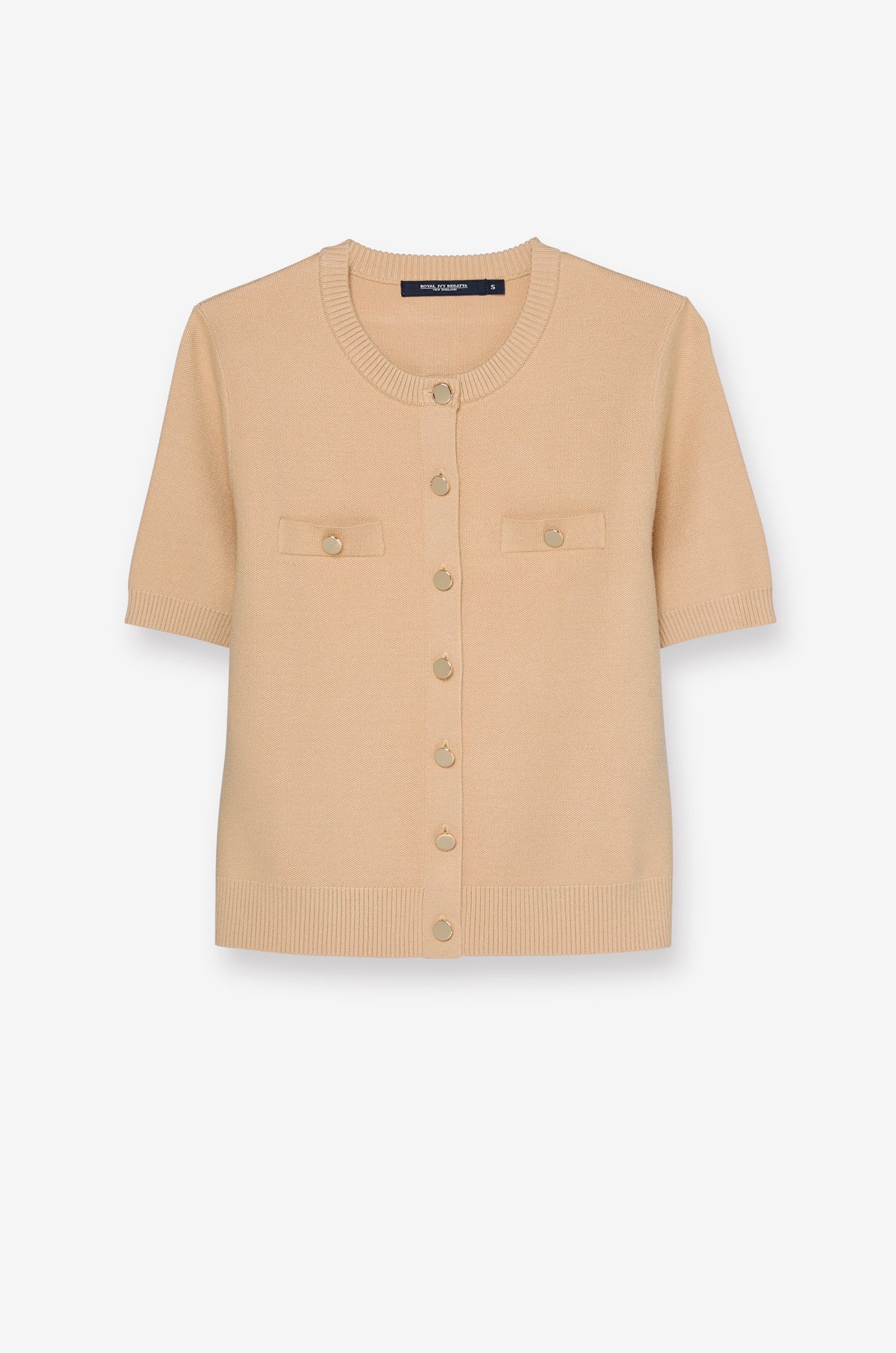 BUTTON DETAIL KNIT CARDIGAN TOP