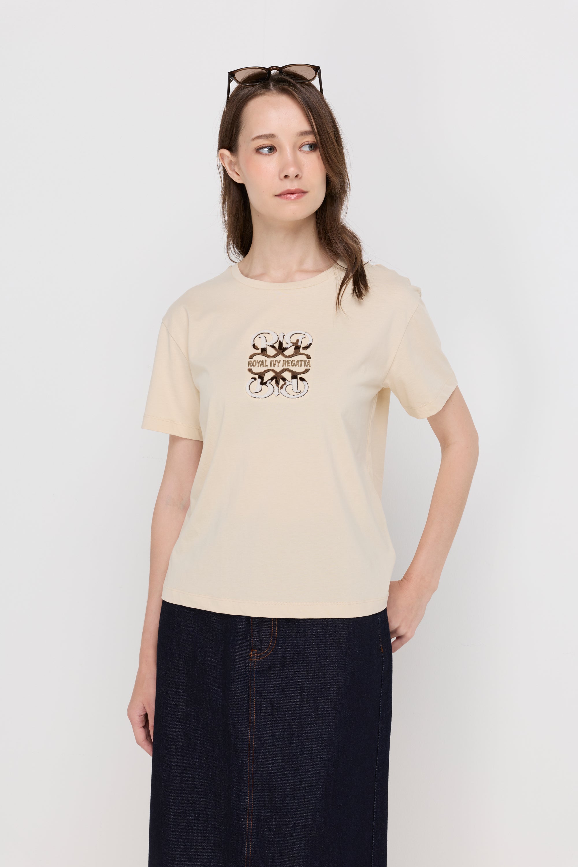 MONOGRAM SIGNATURE COTTON T-SHIRT