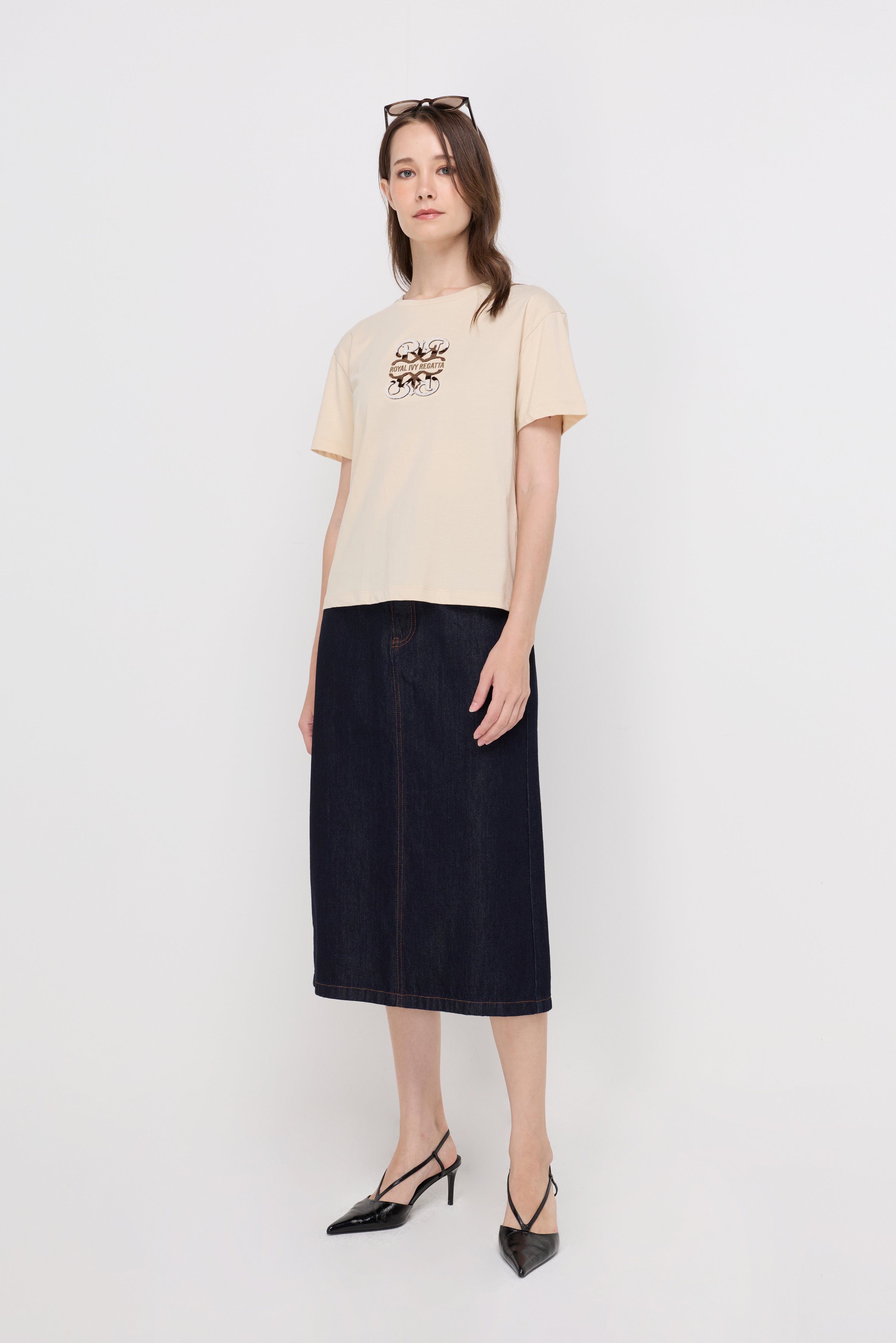 MONOGRAM SIGNATURE COTTON T-SHIRT