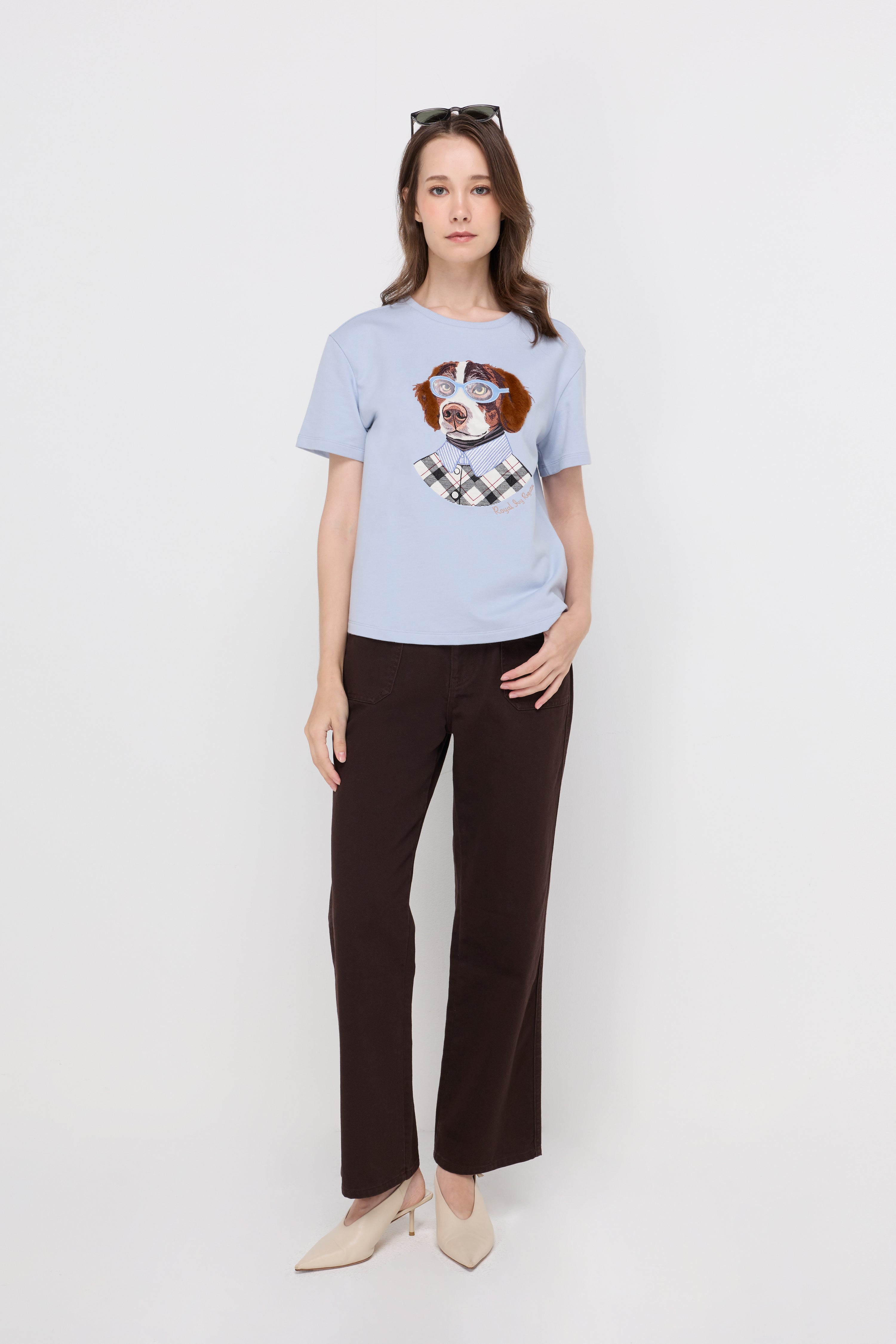 PREPSTER DOG GRAPHIC FRENCH TERRY T-SHIRT