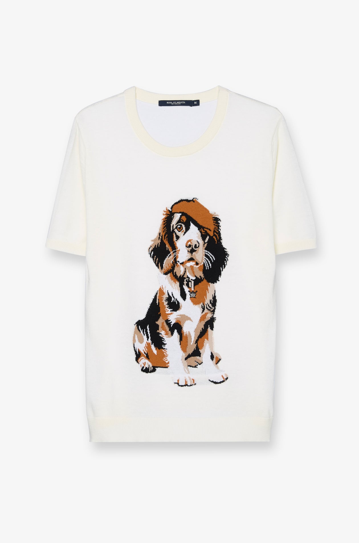 HERITAGE PUPPY INTARSIA KNIT TOP