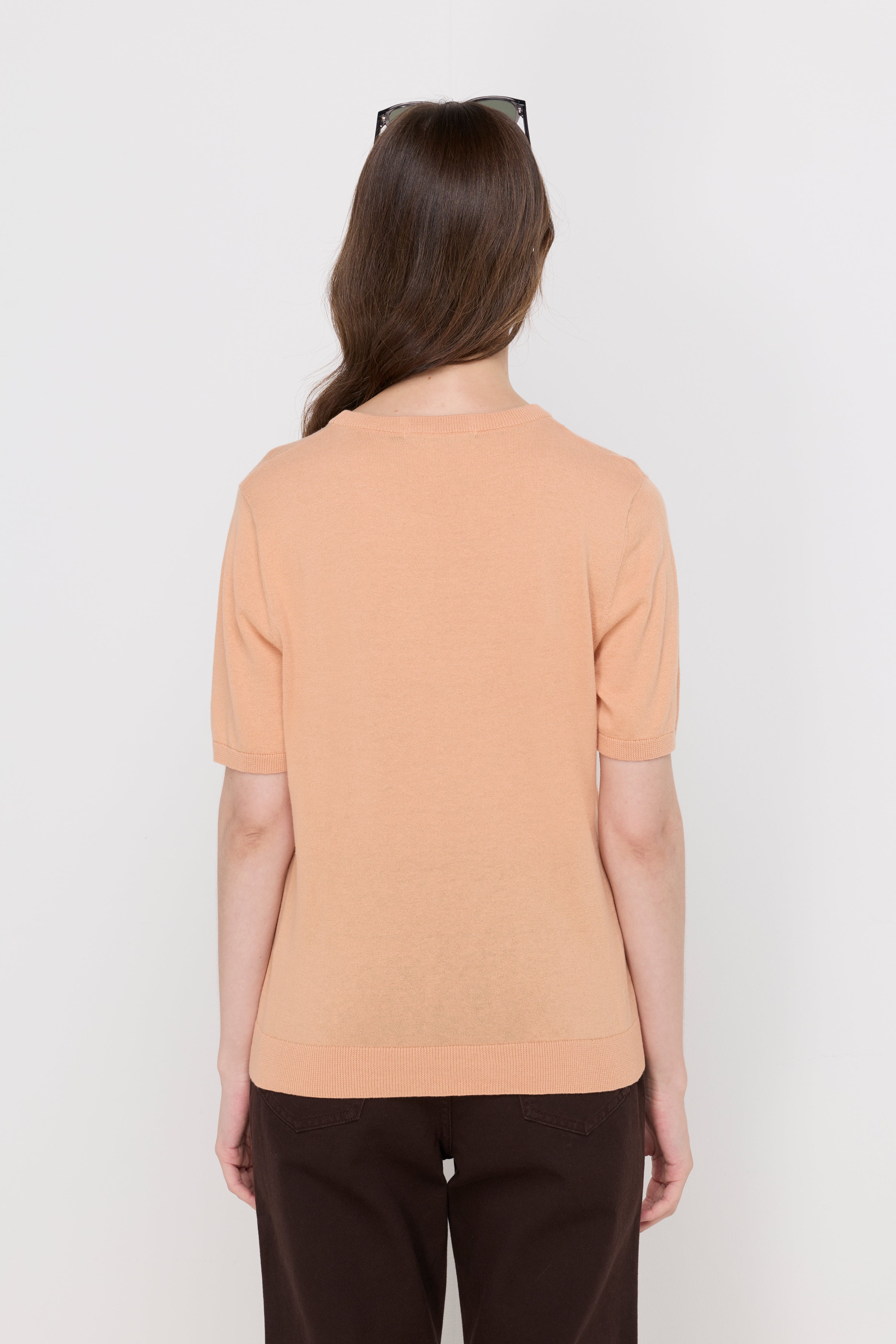 ELEGANT CAT INTARSIA KNIT TOP