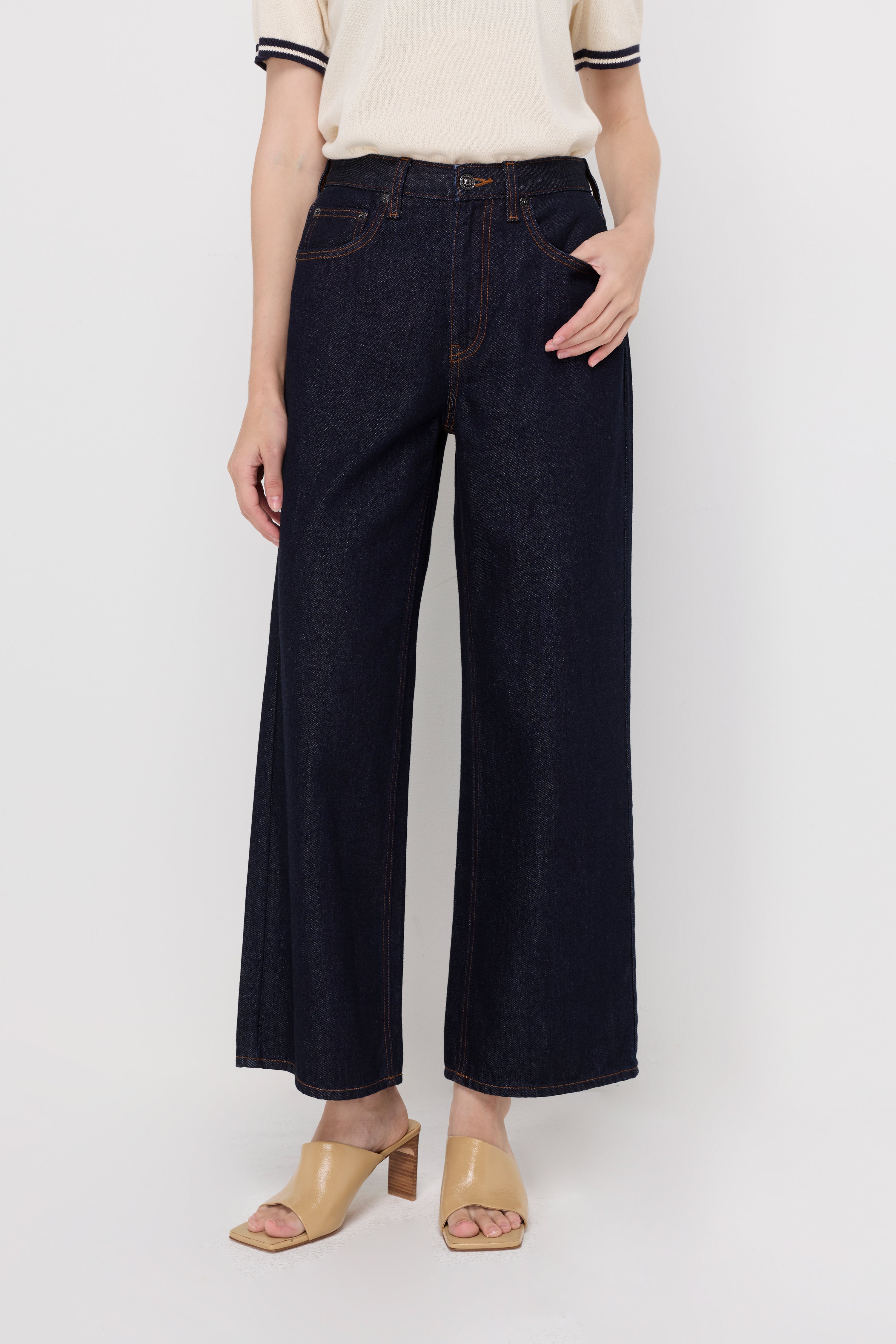MONROE WIDE-LEG DENIM JEANS