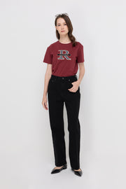 CHARLOTTE STRAIGHT-LEG DENIM JEANS