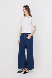 VICTORIA WIDE-LEG DENIM JEANS