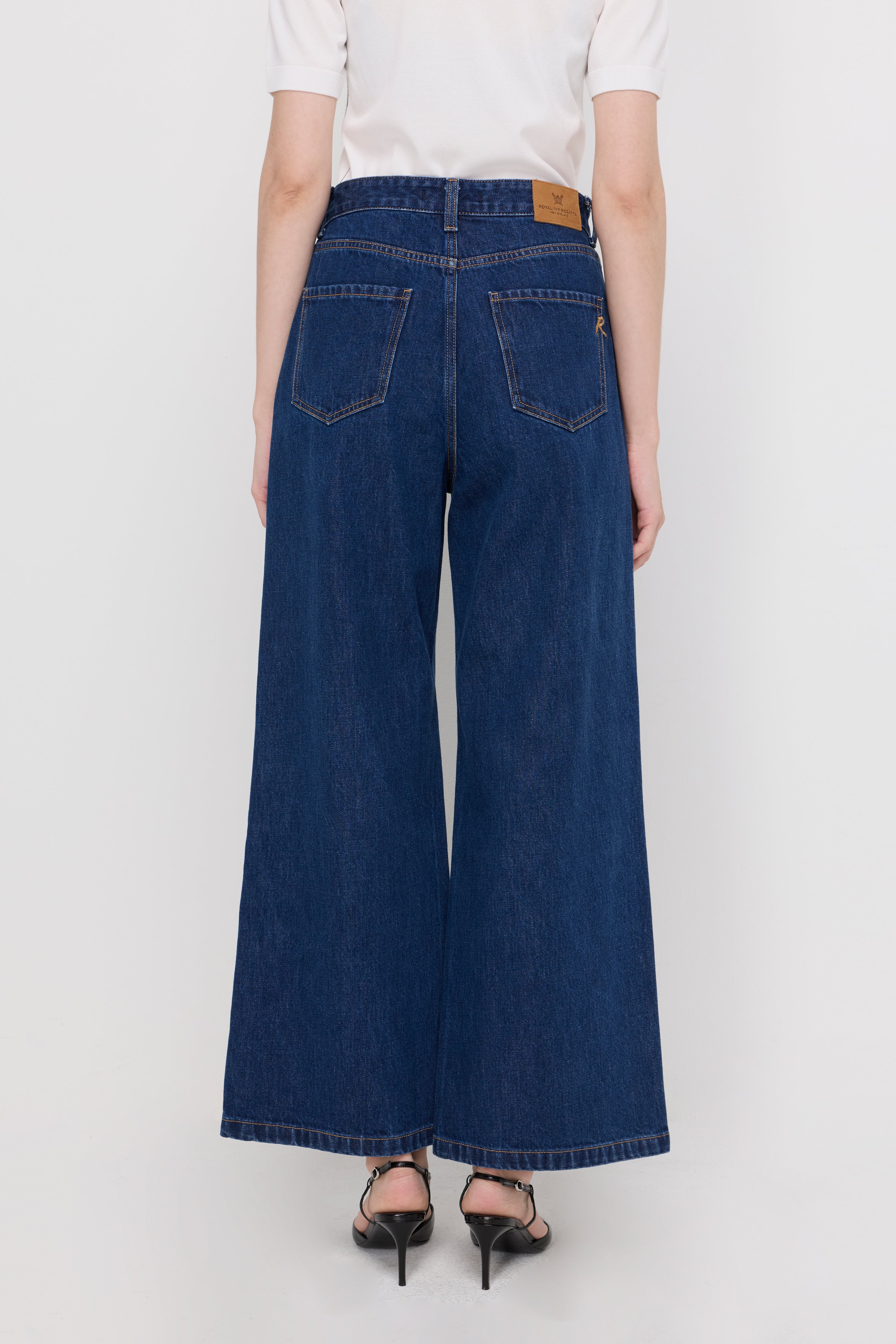 VICTORIA WIDE-LEG DENIM JEANS