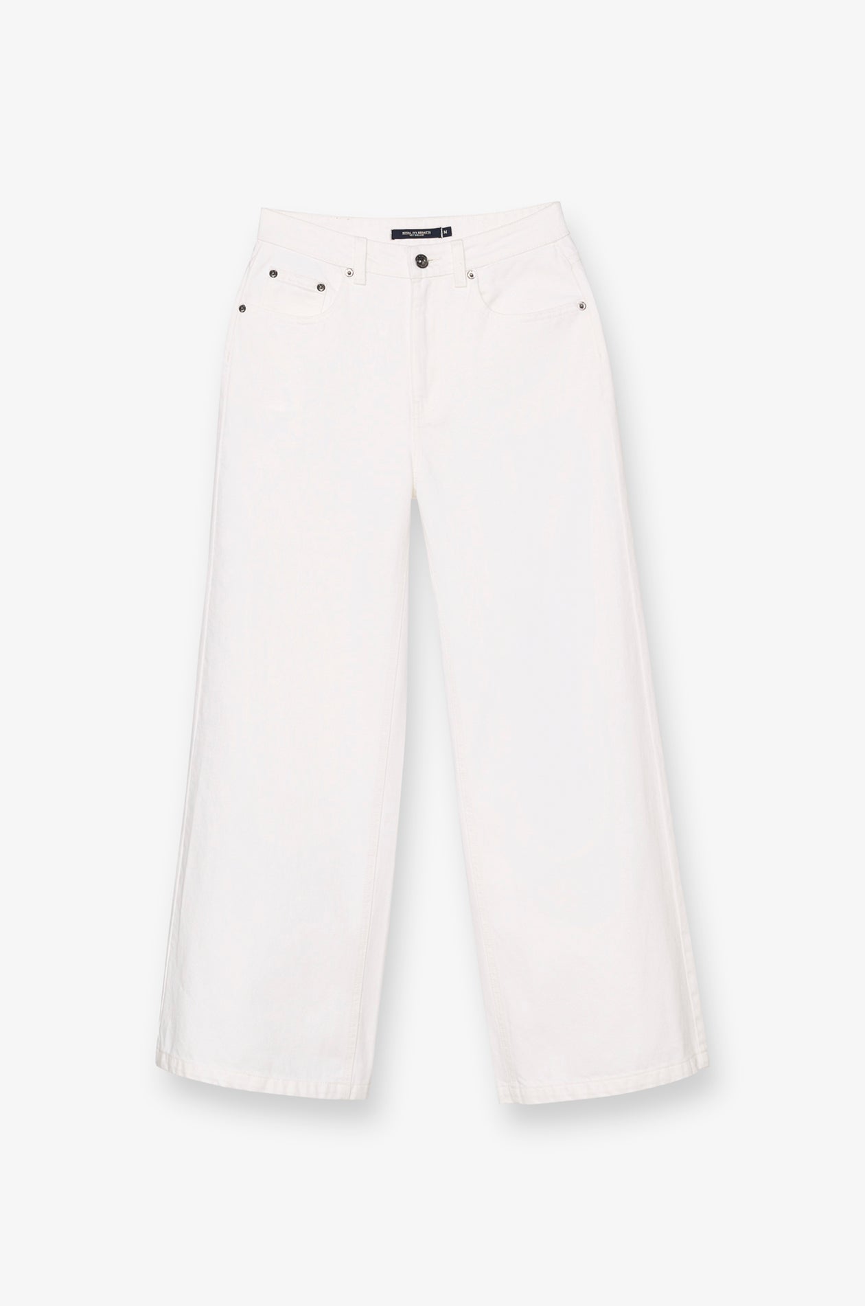 ESSENTIAL WIDE-LEG DENIM TROUSERS