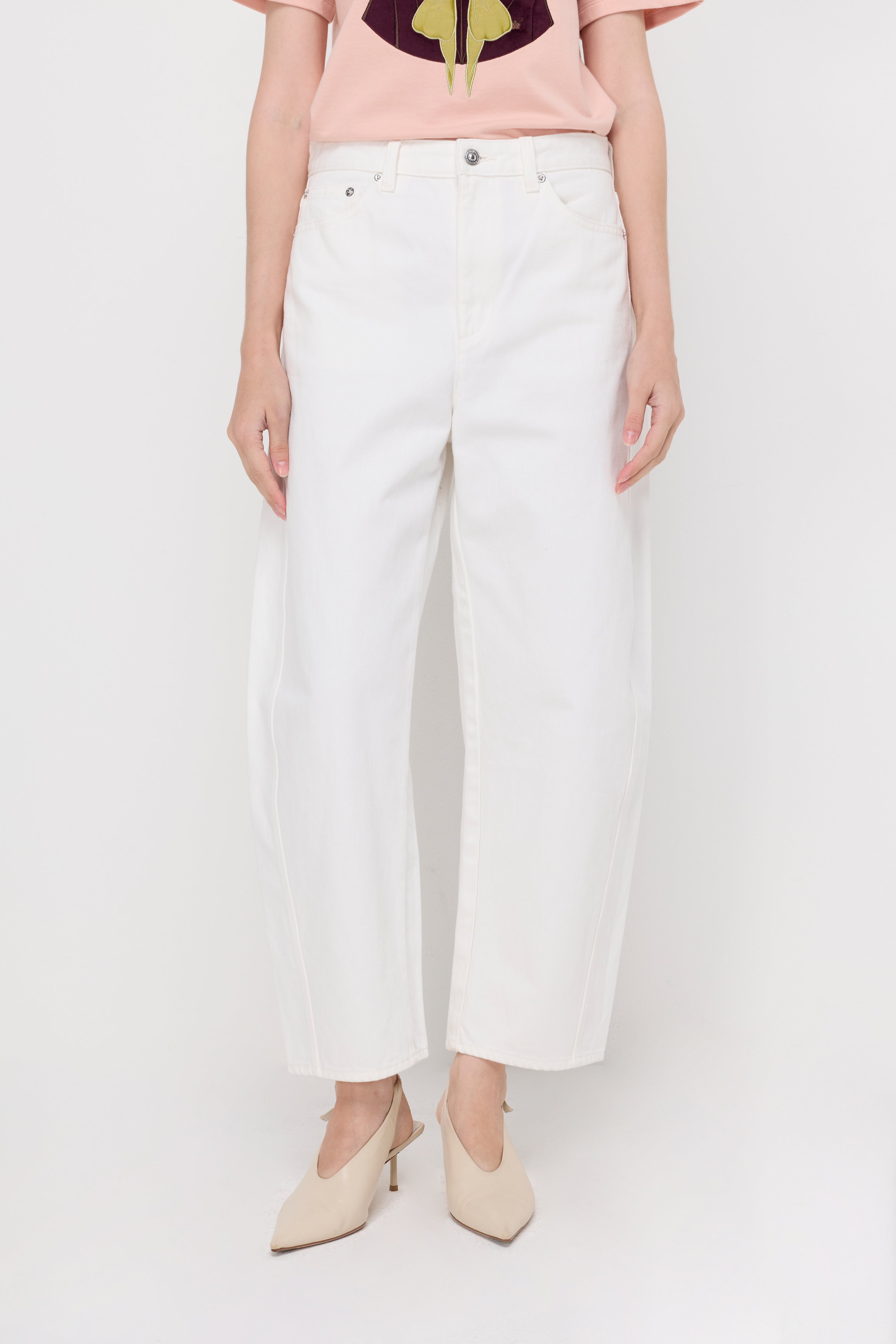 AVERY BARREL-LEG DENIM JEANS