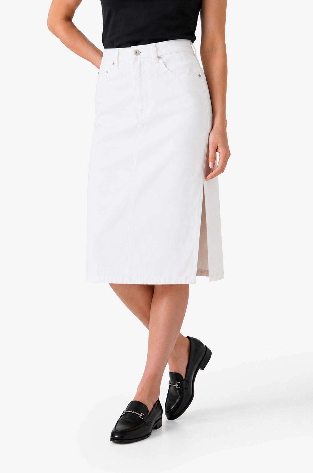 AURORA DENIM MIDI SKIRT