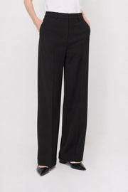 TAILORED PLEATED STRAIGHT-LEG TROUSERS