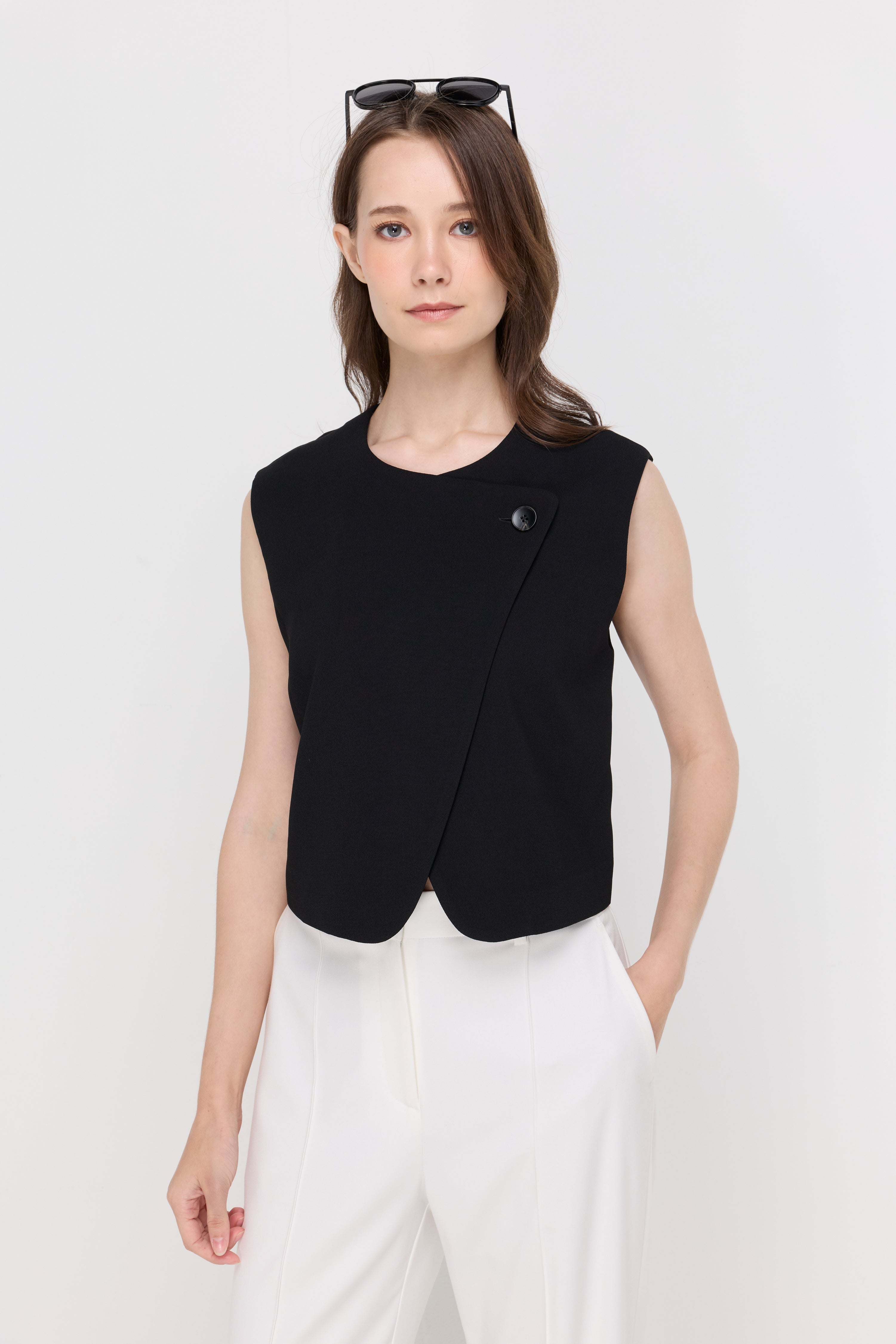ARDEN WRAP-FRONT VEST