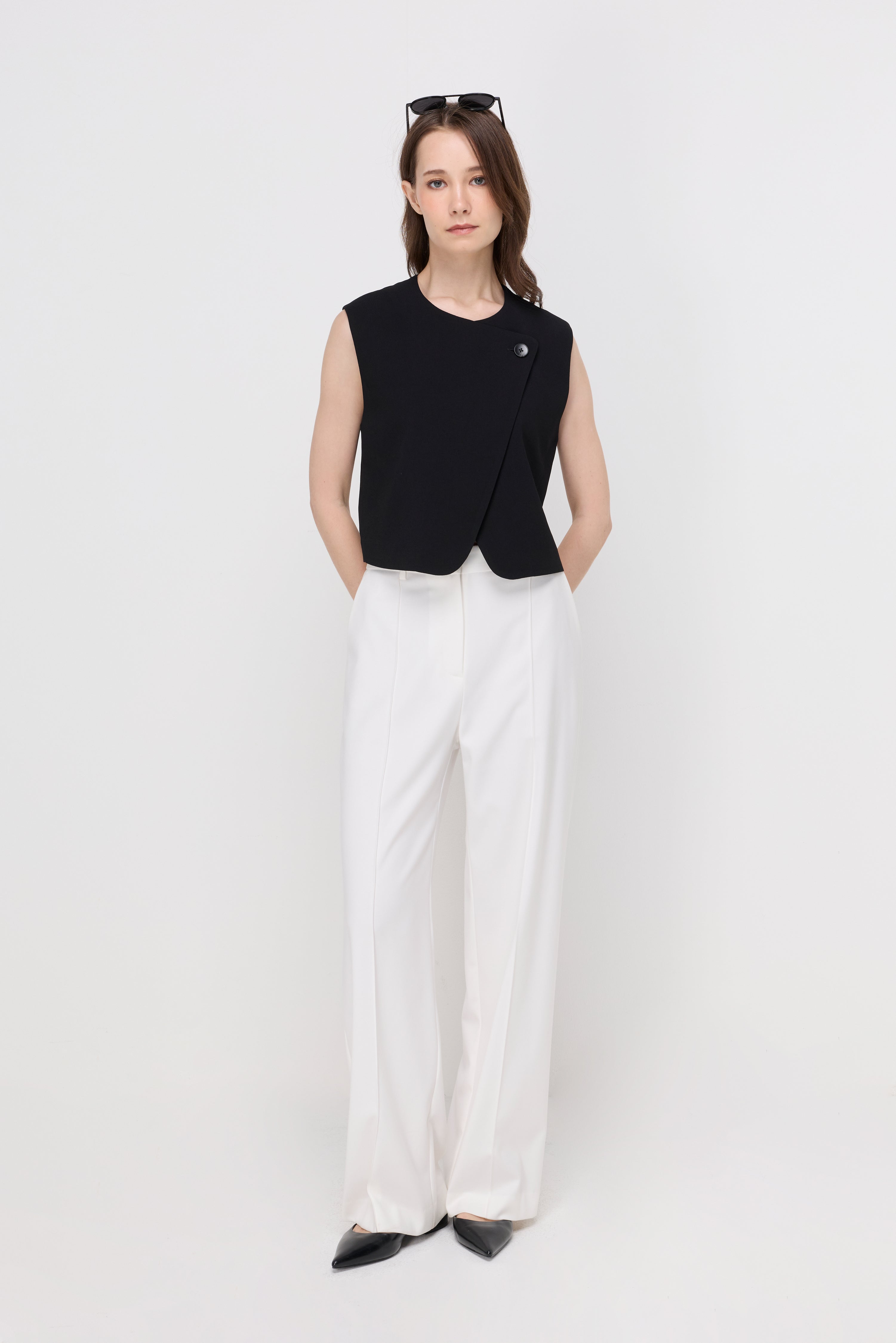 ARDEN WRAP-FRONT VEST