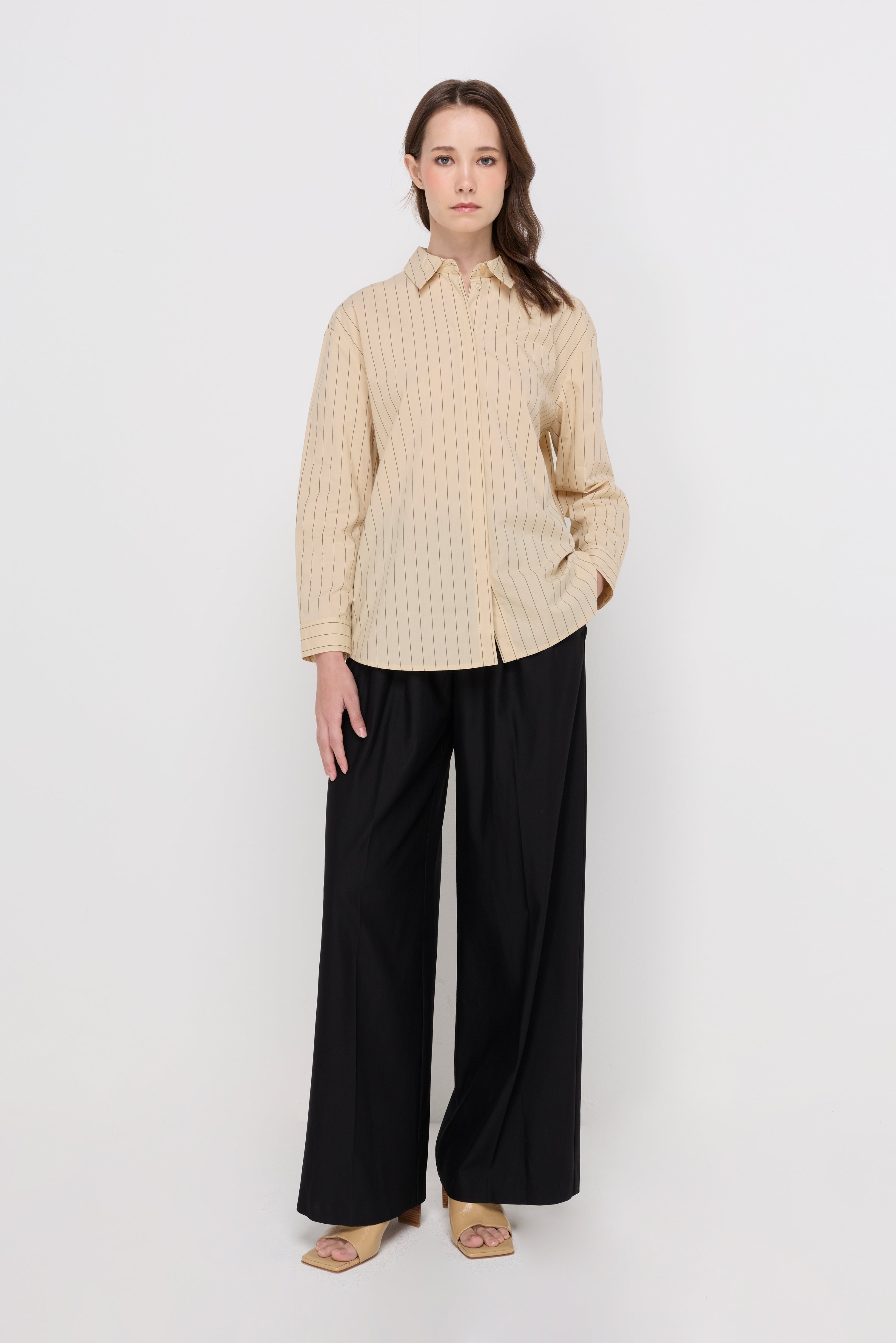 CAMILLE STRIPED COTTON SHIRT