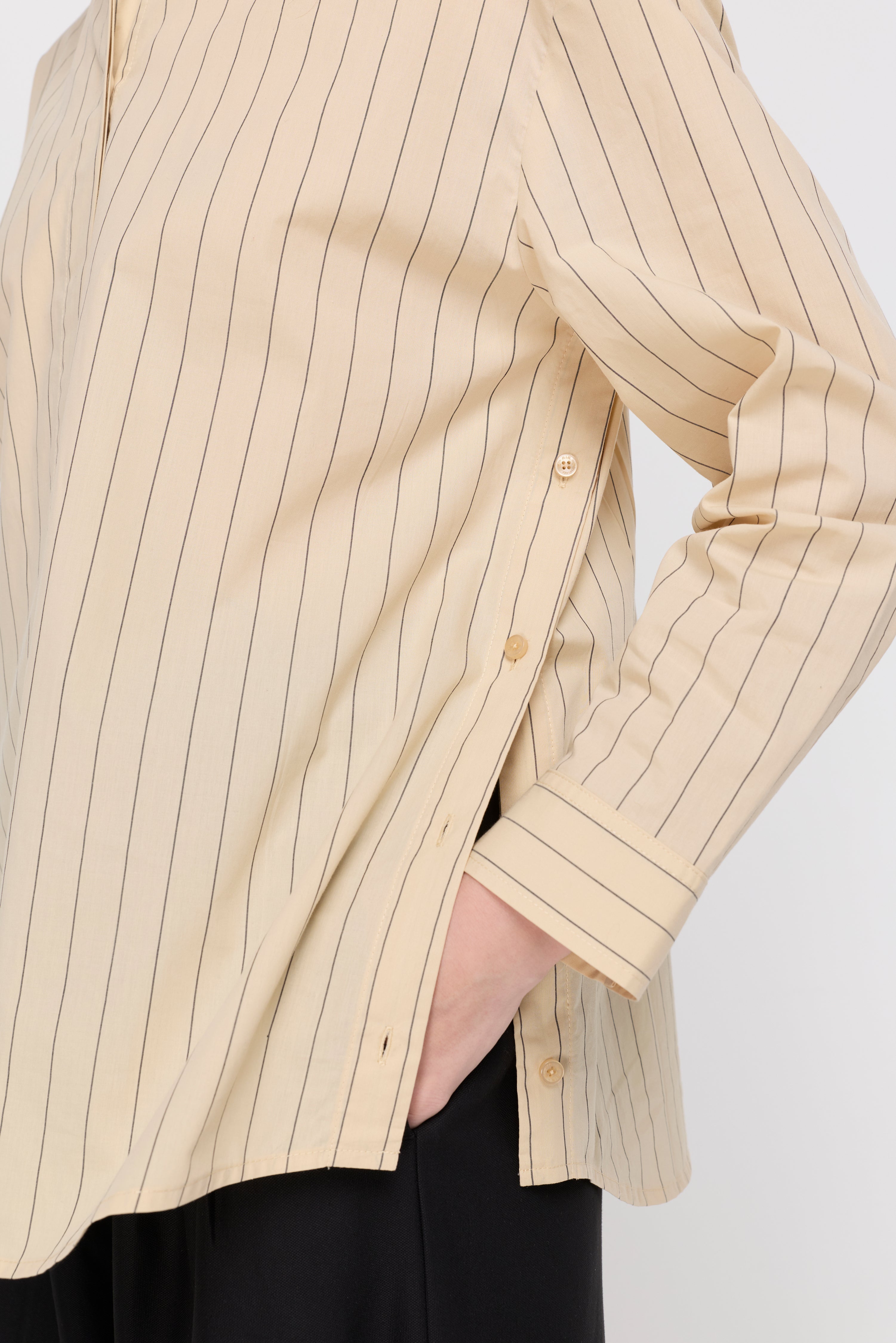 CAMILLE STRIPED COTTON SHIRT