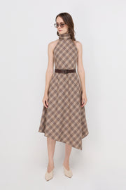ELEGANT BELTED MIDI DRESS