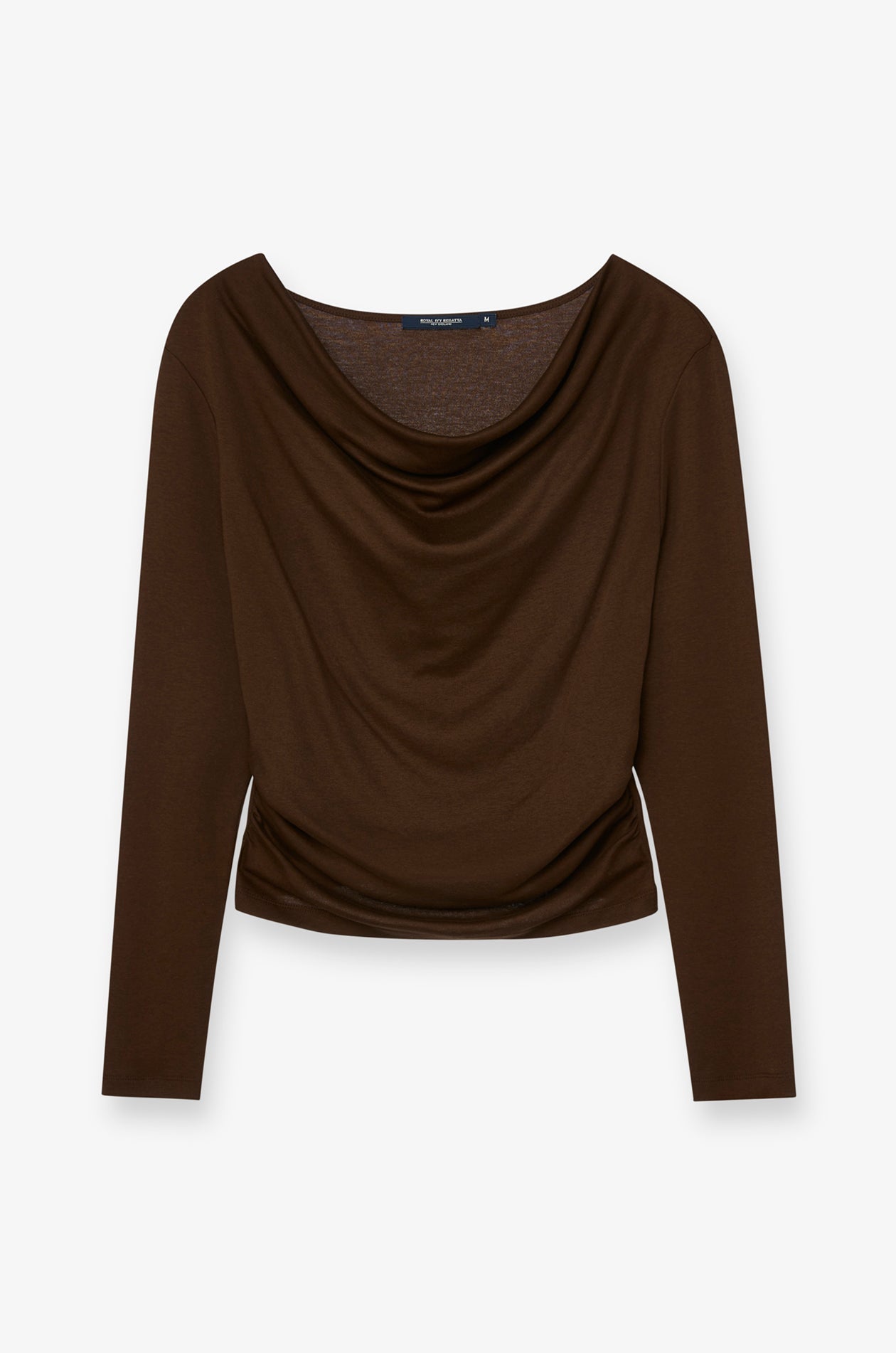 ELEGANT RUCHED KNIT BLOUSE