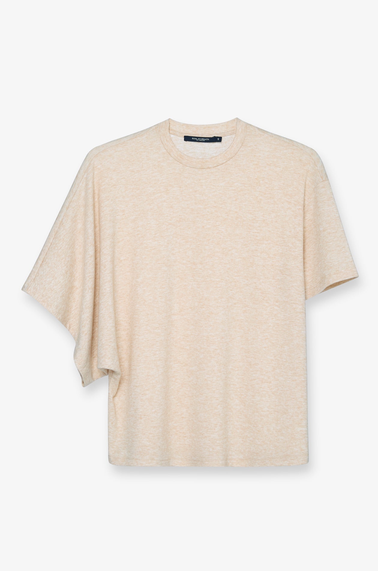 RELAXED MELANGE DRAPE TEE
