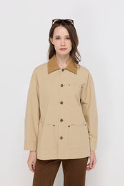 CORDUROY COLLAR COTTON SHACKET