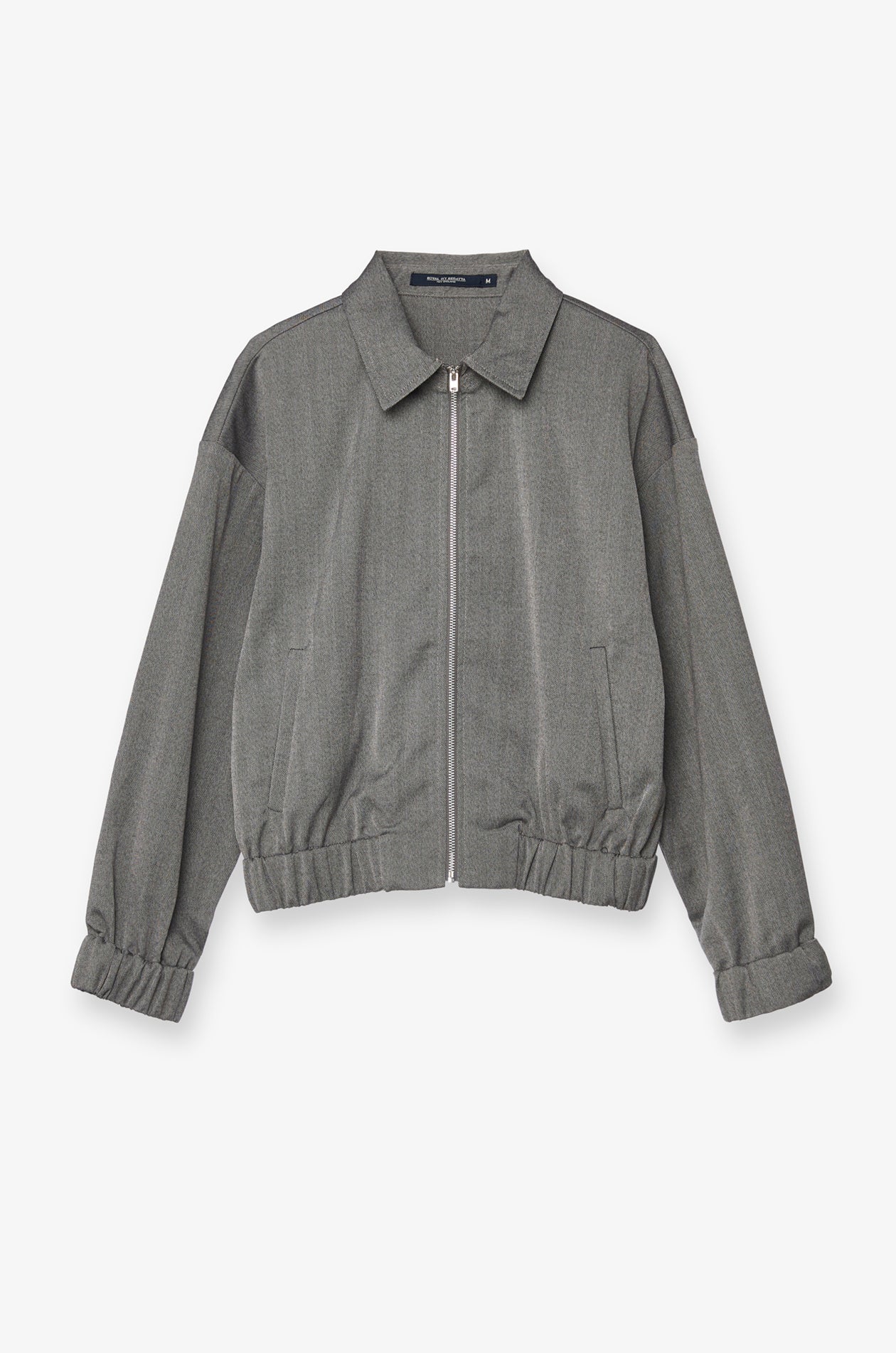 HERRINGBONE ZIP-FRONT JACKET