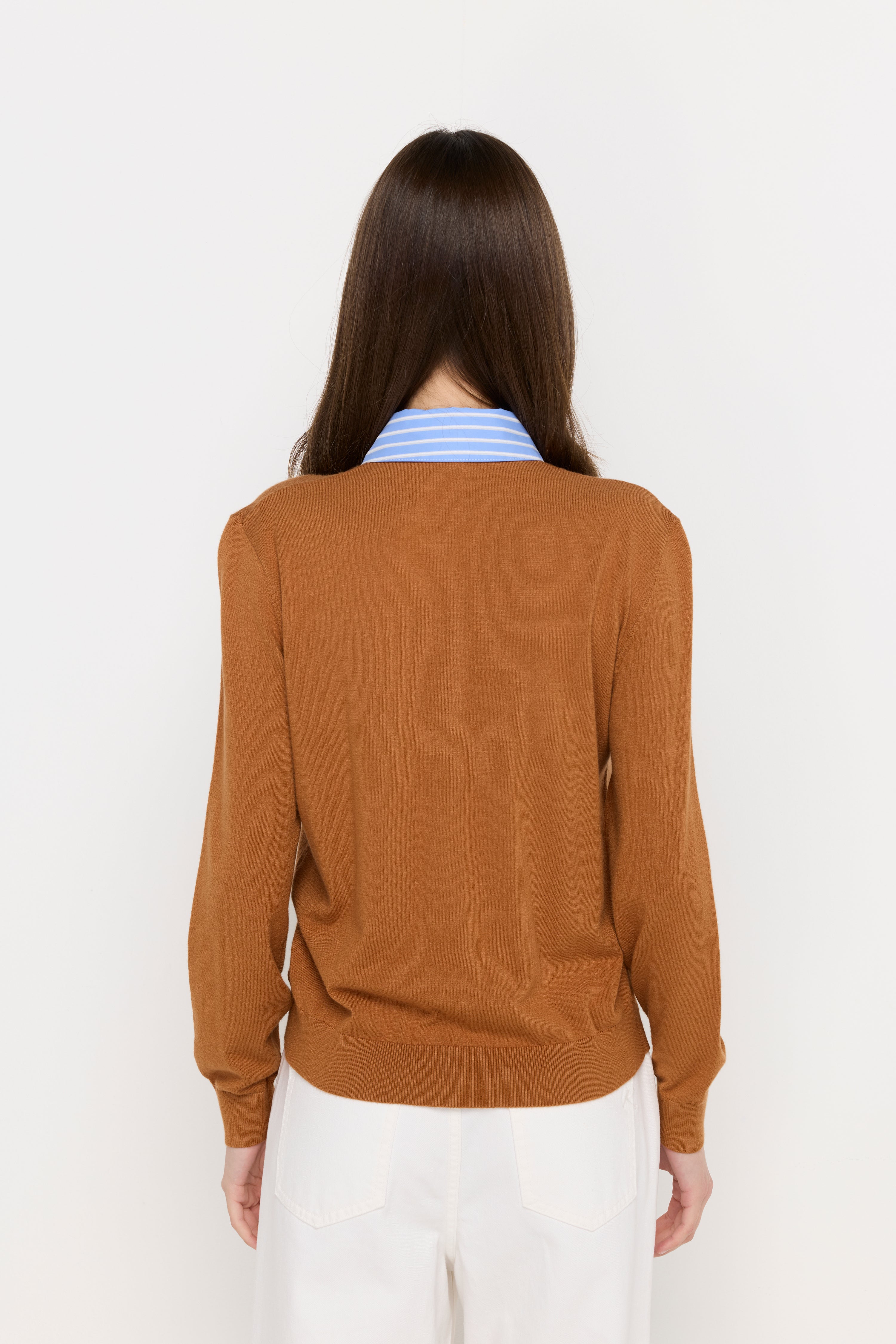 TEXTURED KNIT COLLARED CARDIGAN