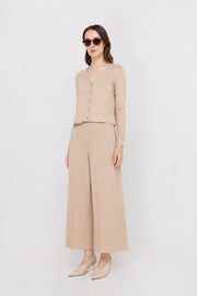 WIDE-LEG KNIT TROUSERS