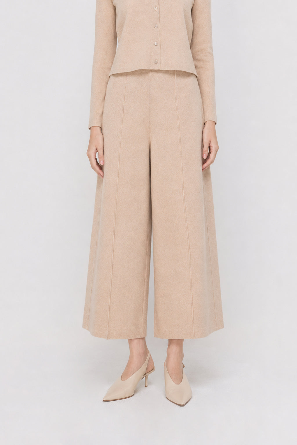 WIDE-LEG KNIT TROUSERS
