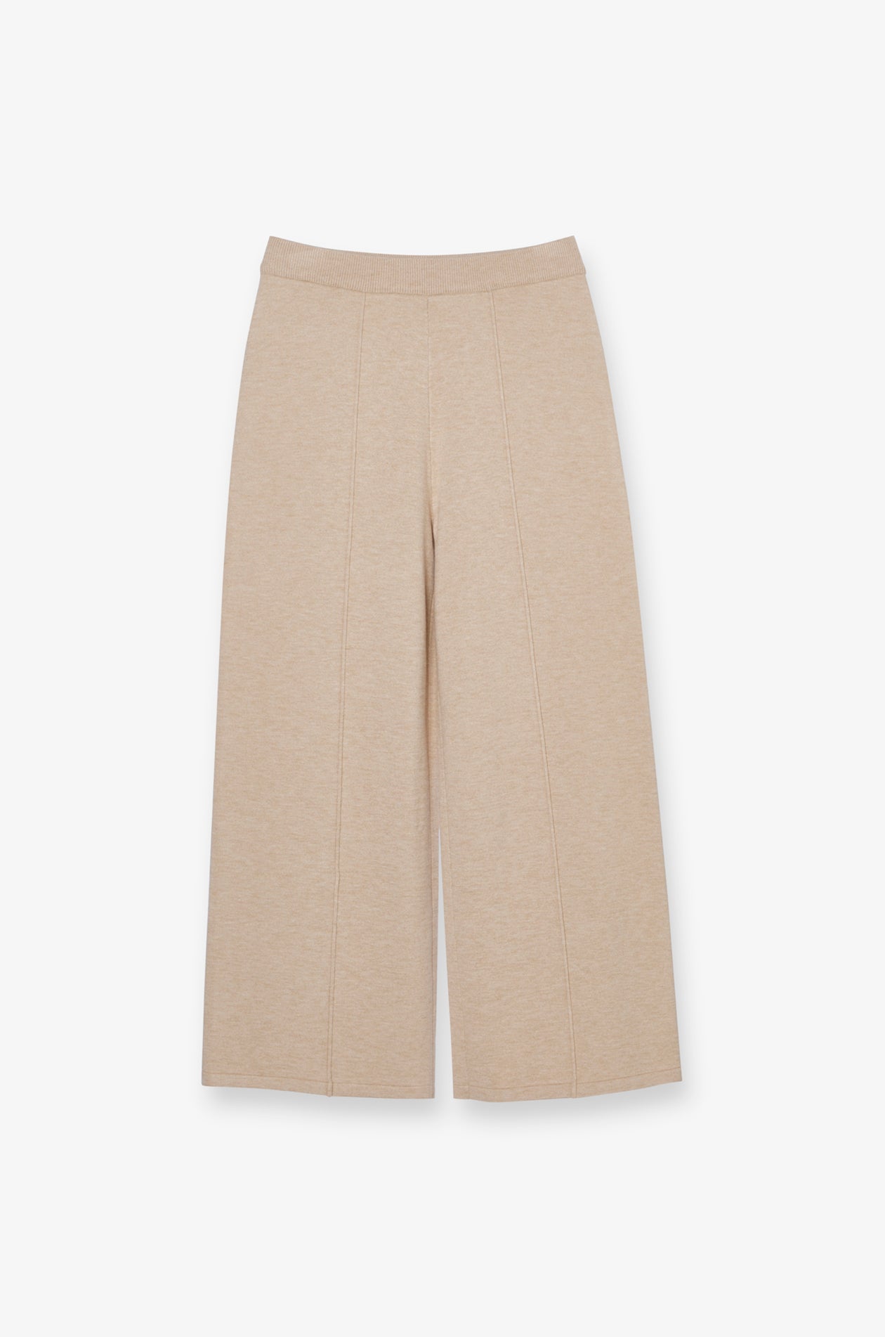 WIDE-LEG KNIT TROUSERS