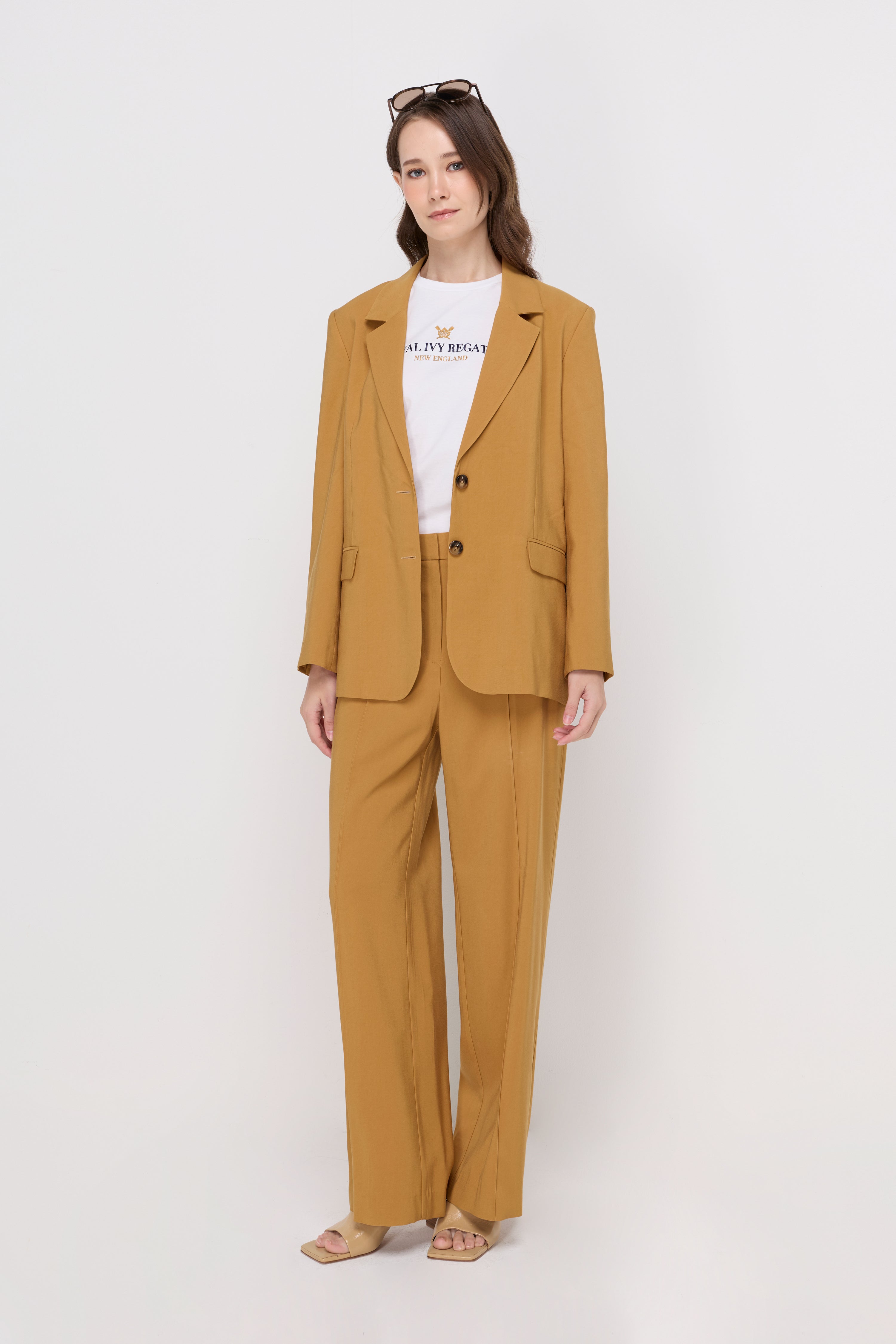 TAILORED WIDE-LEG TROUSERS