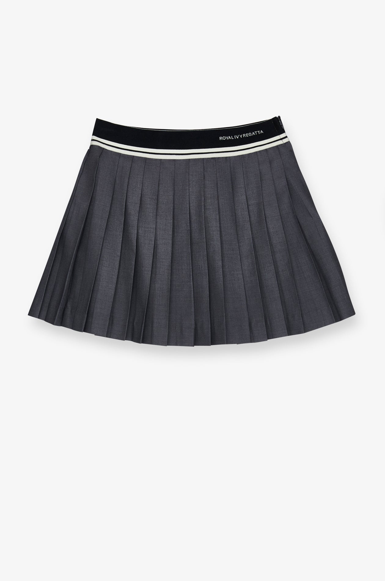 PLEATED KNIT MINI SKIRT