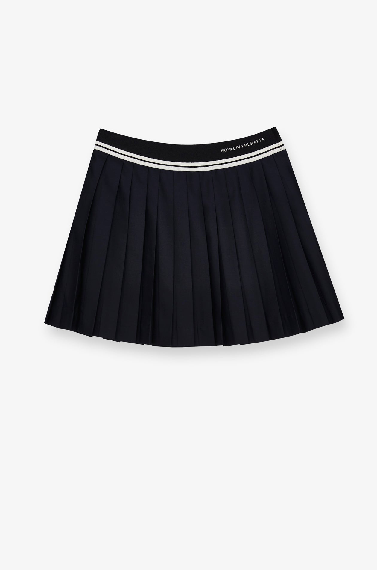 PLEATED KNIT MINI SKIRT