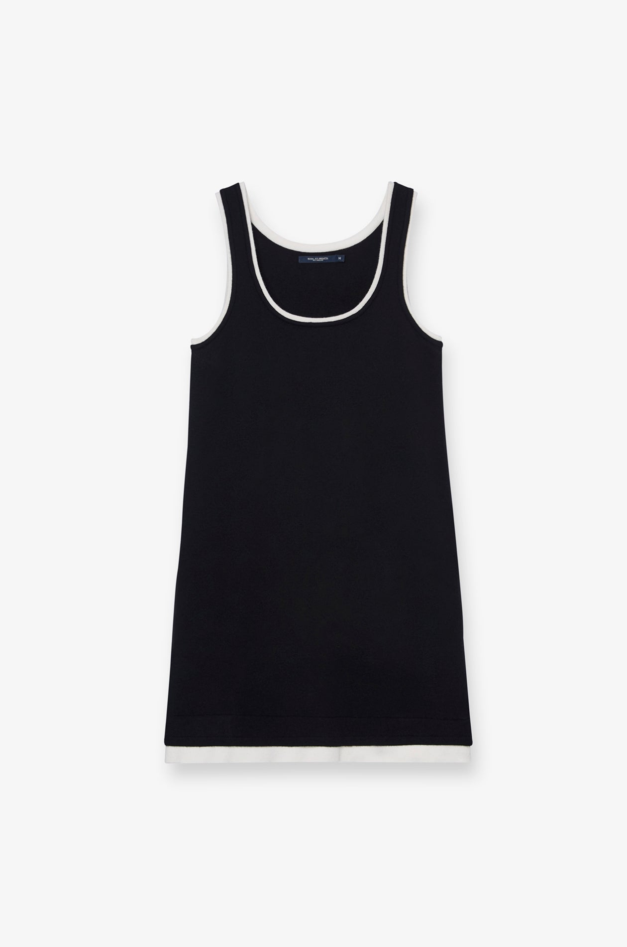 CONTRAST TRIM KNIT DRESS
