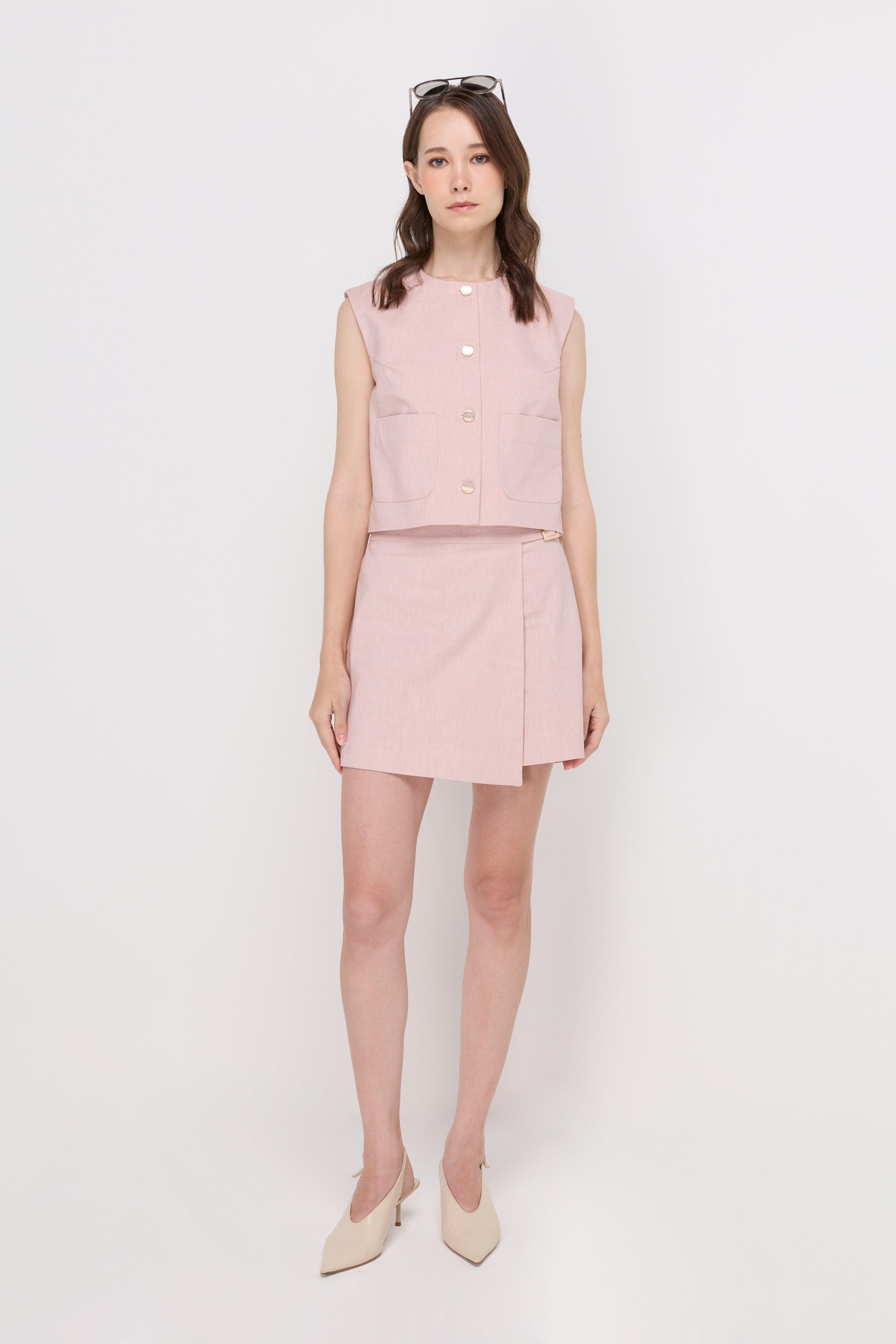 TAILORED CROPPED VEST
