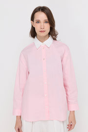 SIGNATURE CONTRAST COLLAR SHIRT