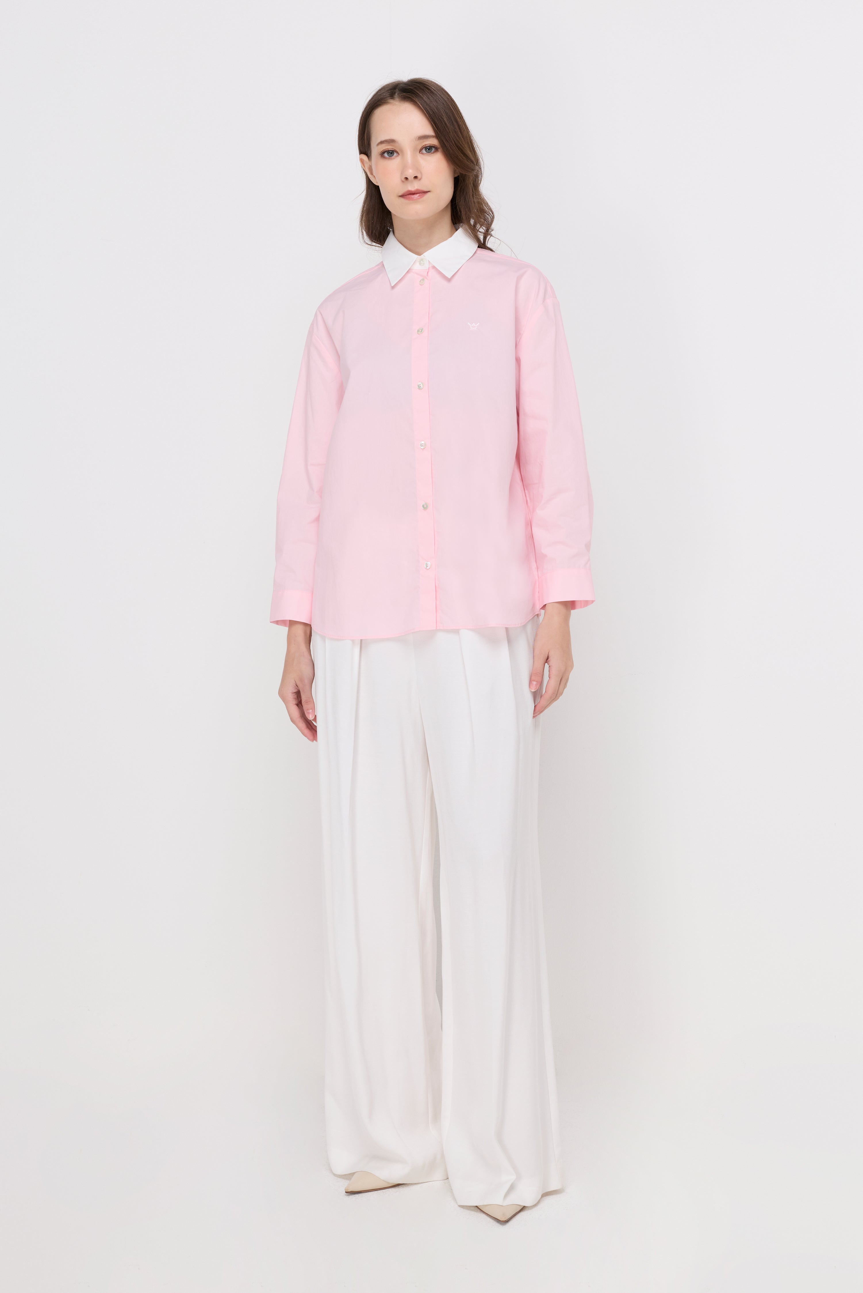 SIGNATURE CONTRAST COLLAR SHIRT