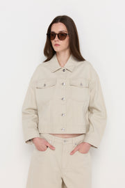 ECRU DENIM TRUCKER JACKET