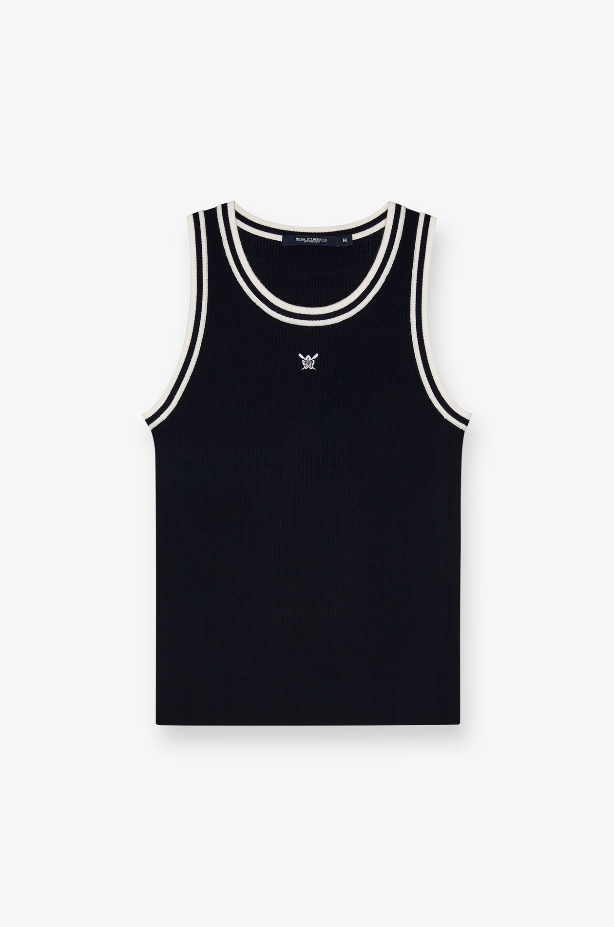 CONTRAST TRIM KNIT TANK TOP