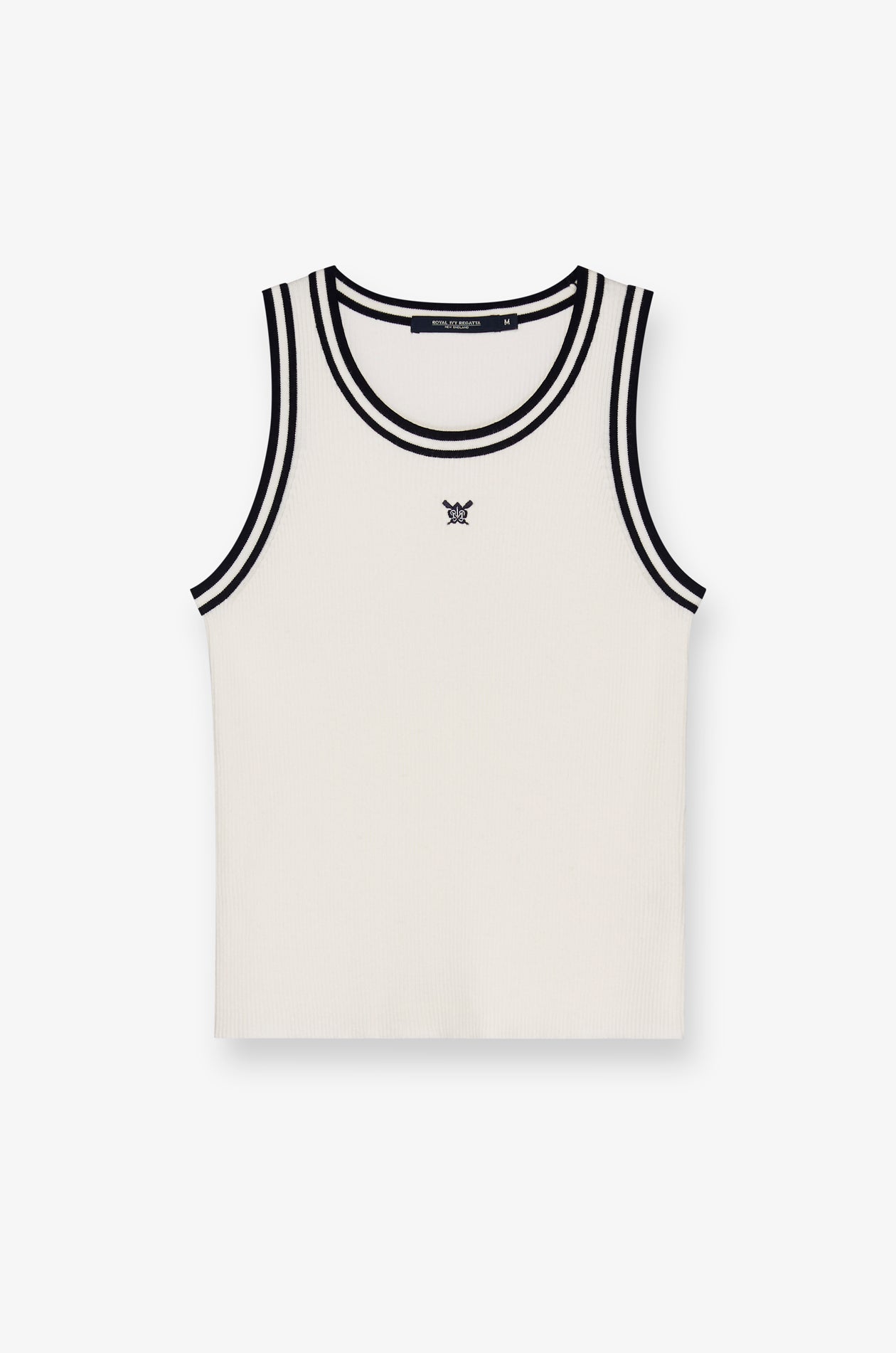CONTRAST TRIM KNIT TANK TOP