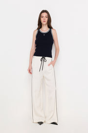 RELAXED FIT DRAWSTRING TROUSERS