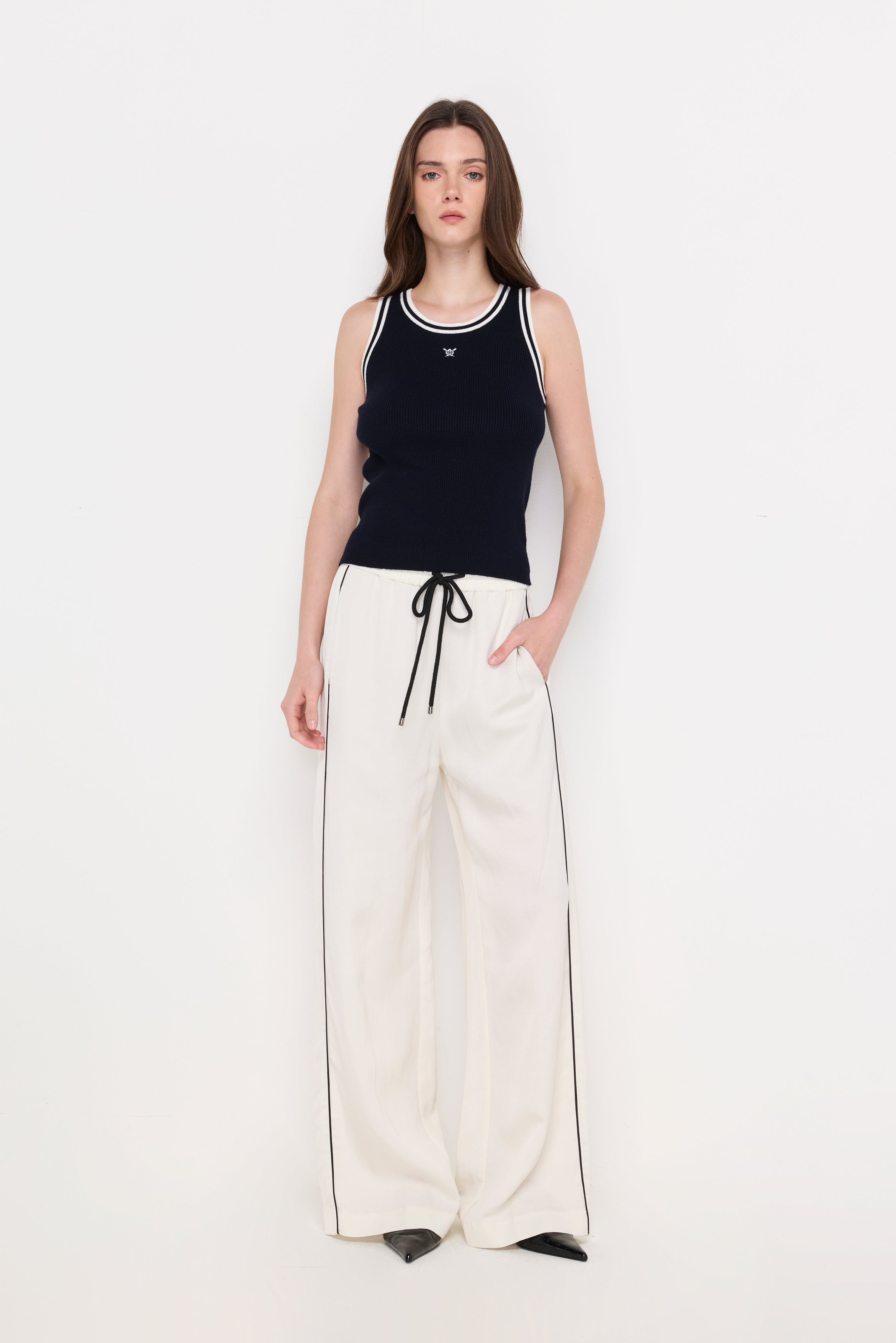 RELAXED FIT DRAWSTRING TROUSERS