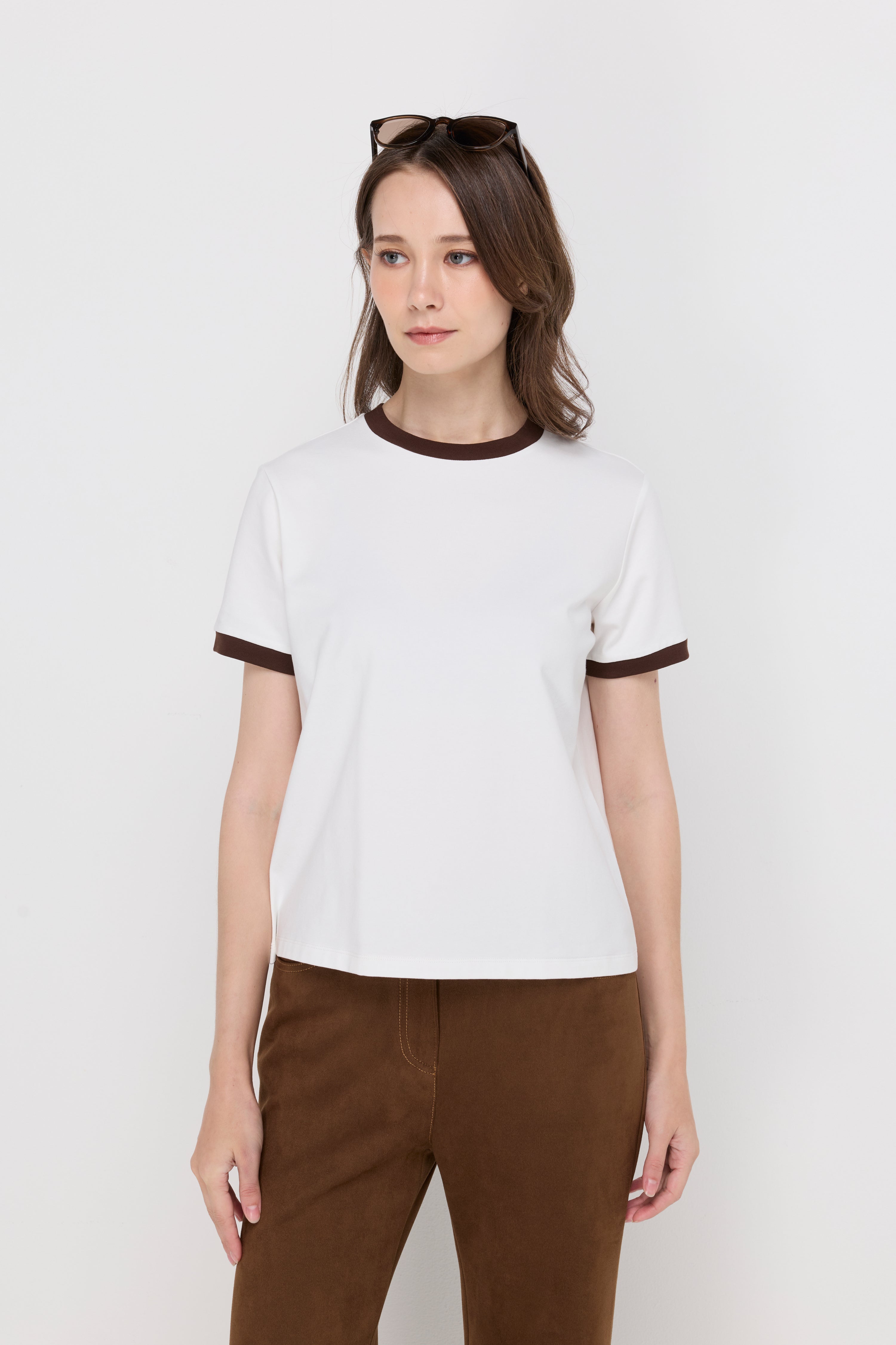 CLASSIC CONTRAST TRIM TEE