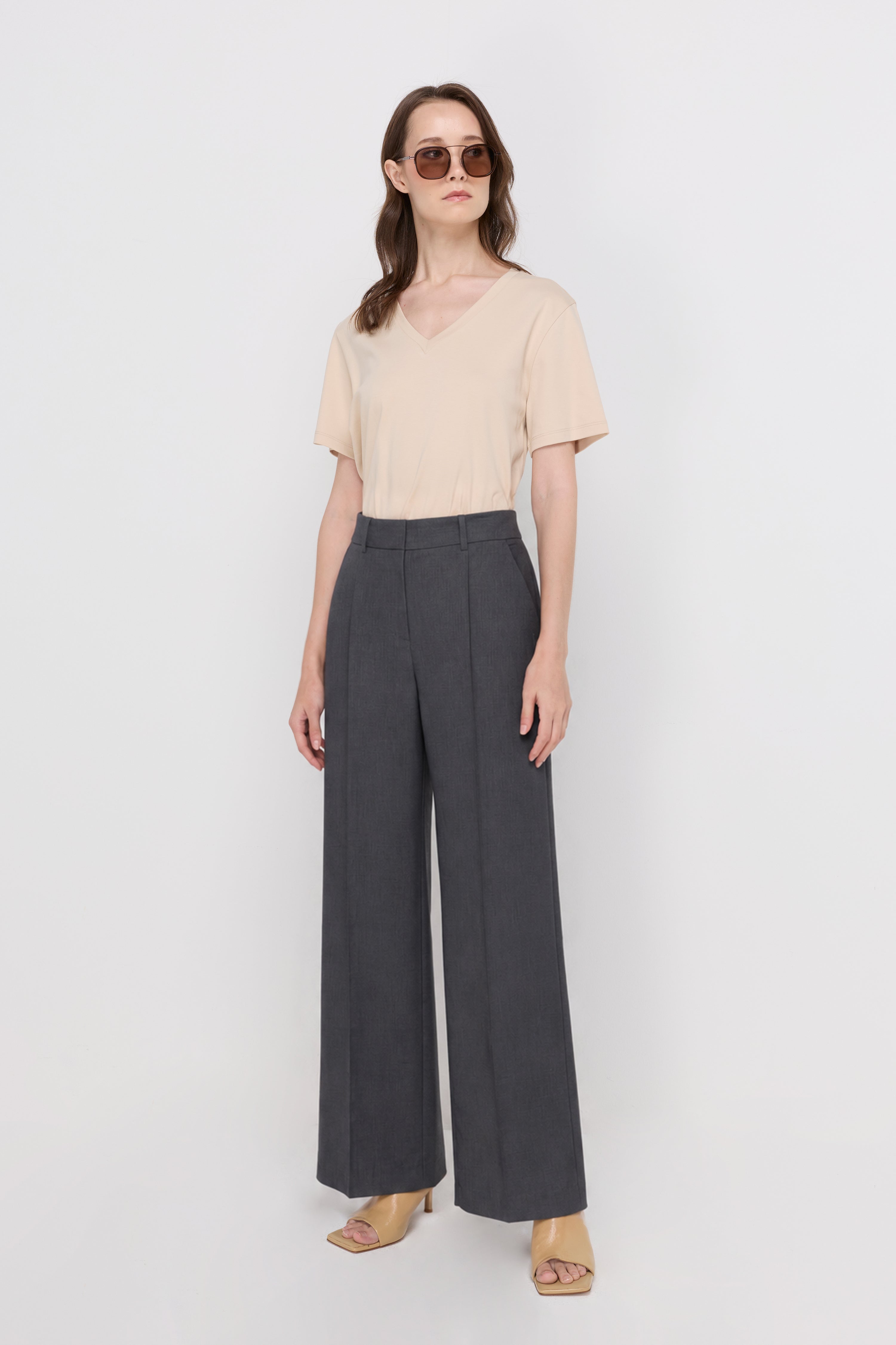 TAILORED FLAT FRONT TROUSERS