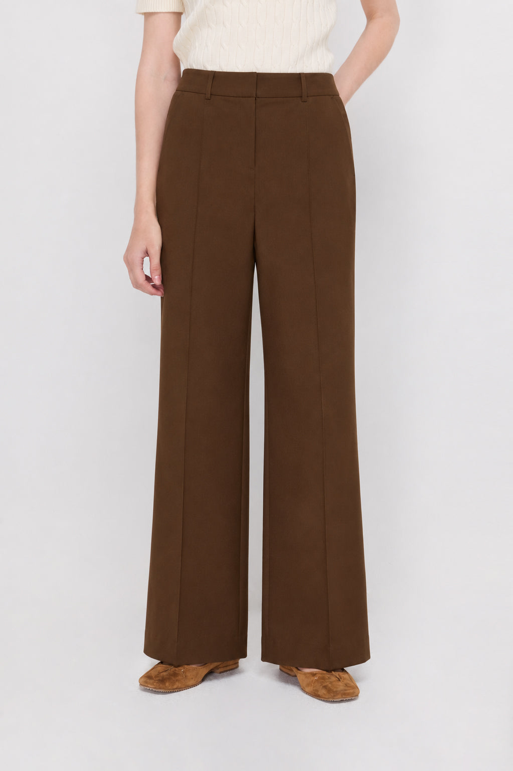 TAILORED FLAT FRONT TROUSERS